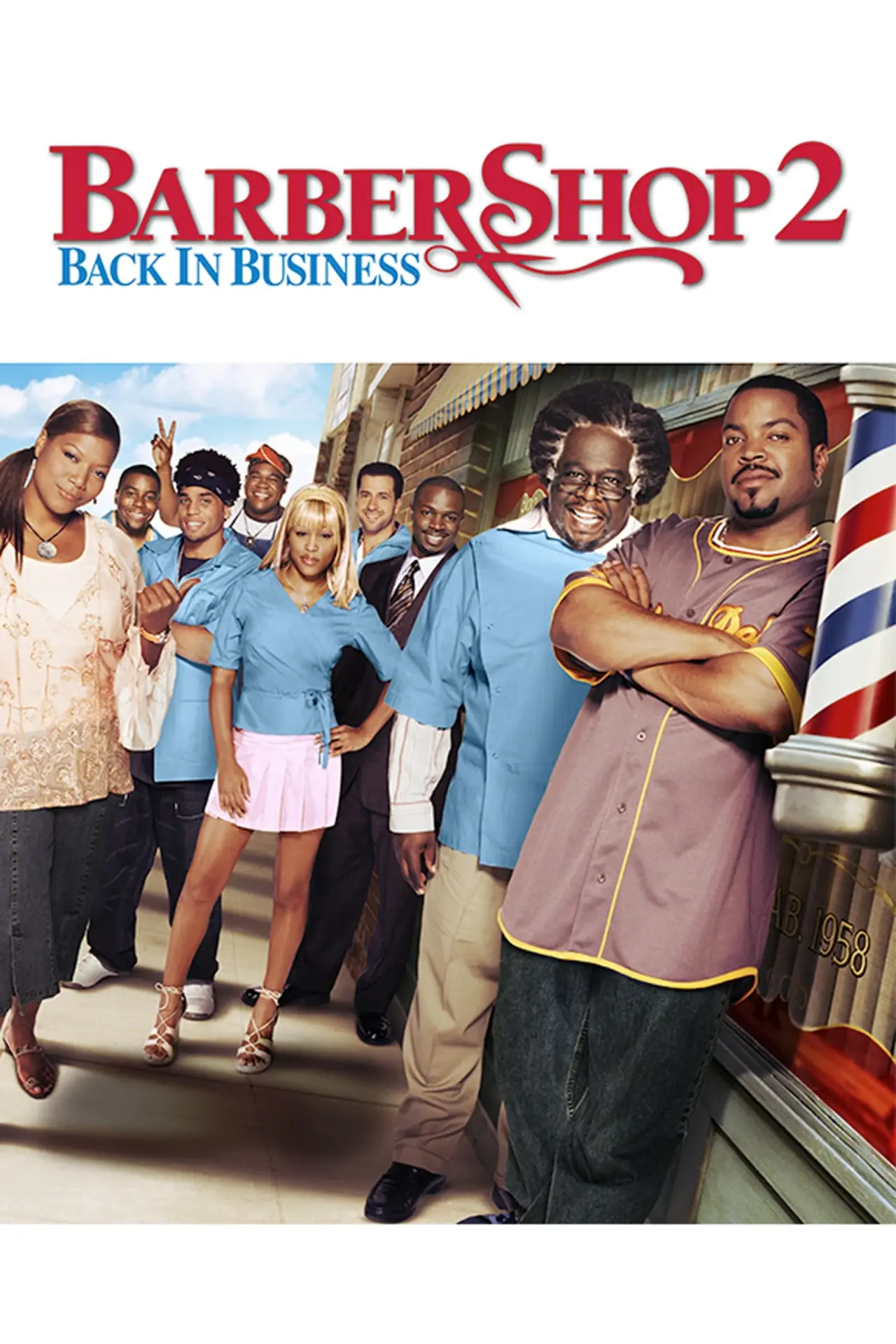 Plakat filmowy "Barbershop 2: Z powrotem w interesie"