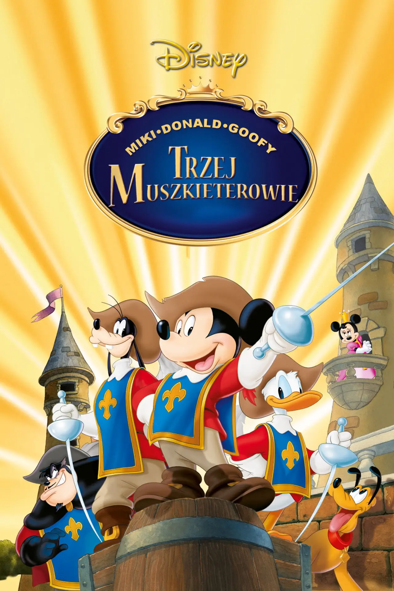Plakat filmowy "Mickey, Donald, Goofy: Trzej muszkieterowie"