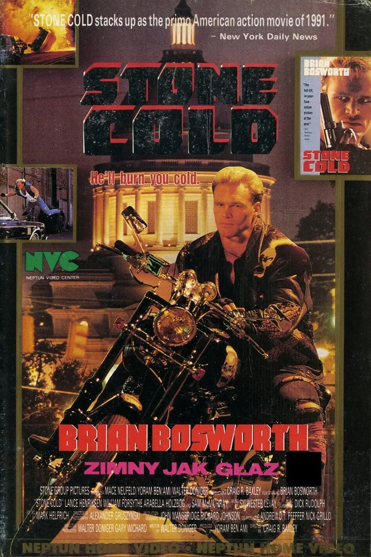 Plakat filmowy "Zimny jak Głaz"