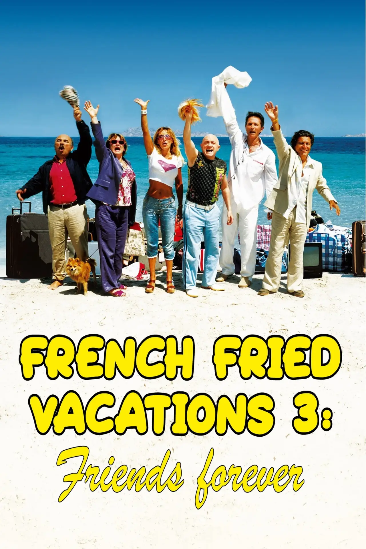 Plakat filmowy "Les Bronzés 3 : Amis pour la vie"