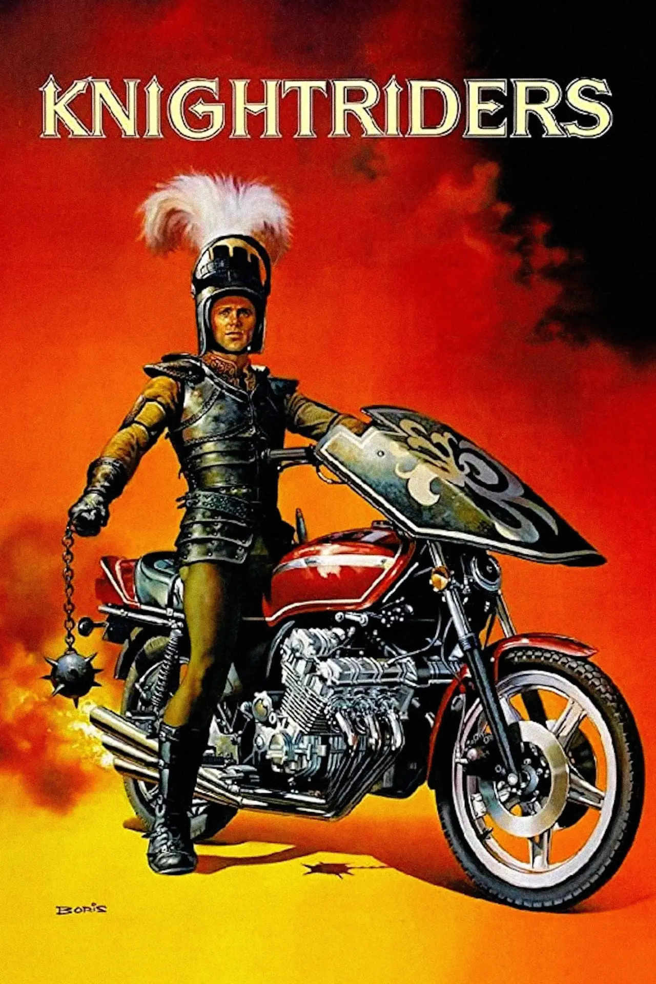 Plakat filmowy "Rycerze na motorach"