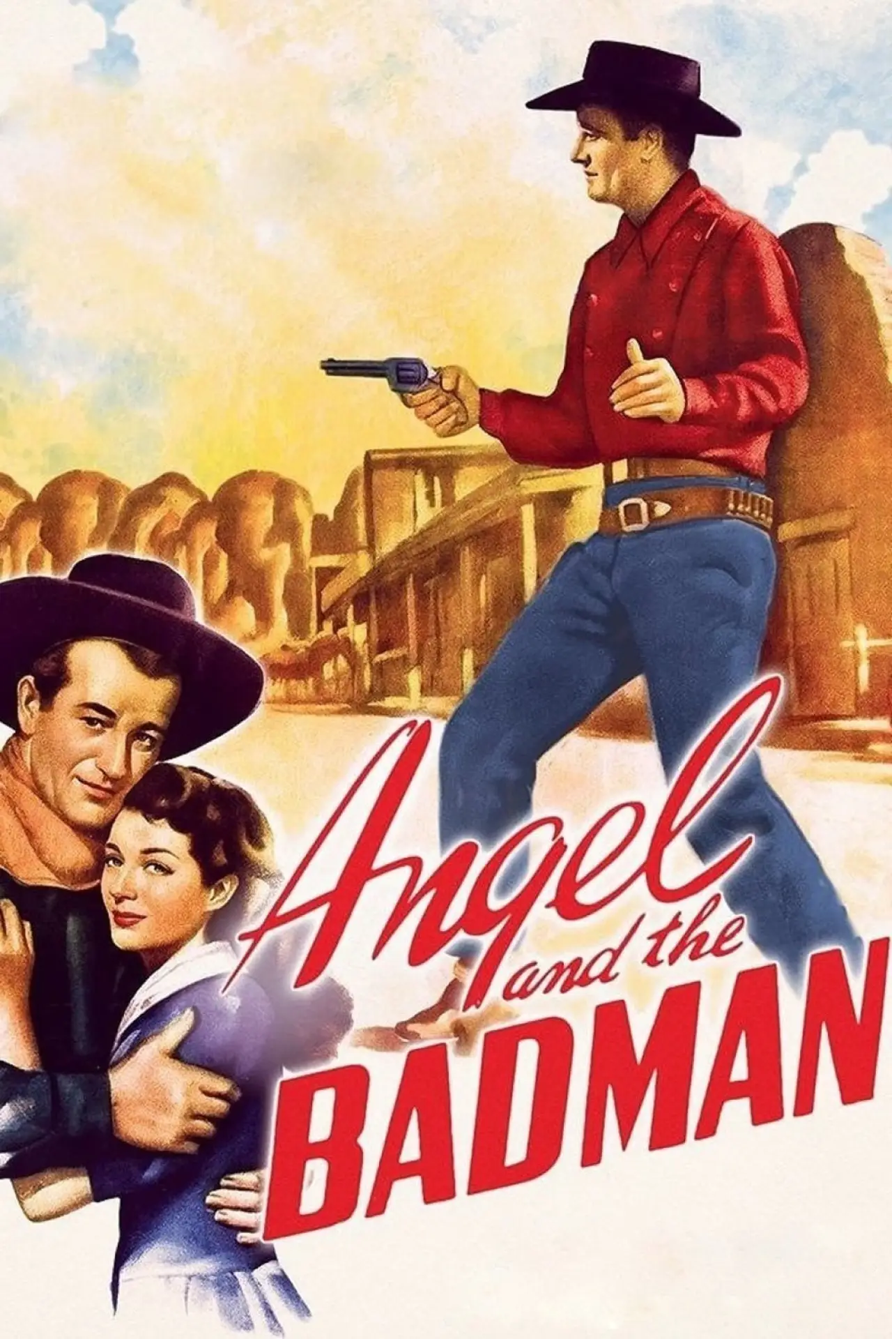Plakat filmowy "Anioł i Złoczyńca"