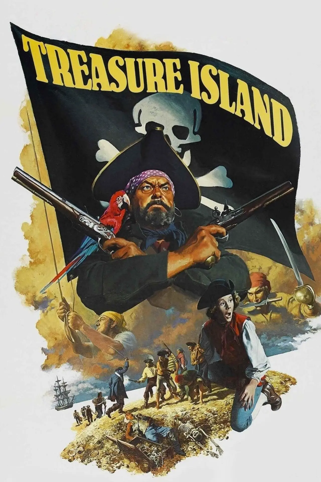 Plakat filmowy "Wyspa skarbów"