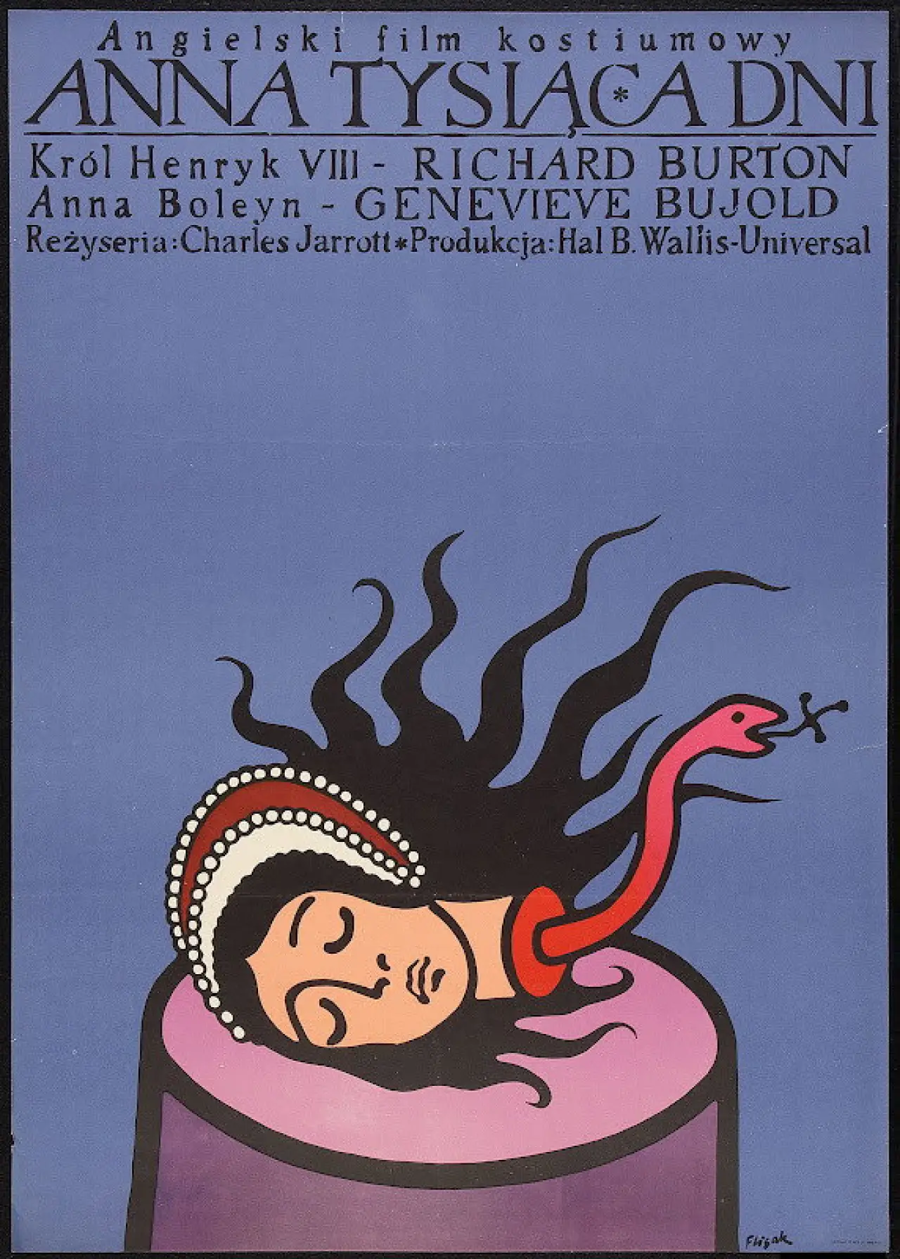 Plakat filmowy "Anna tysiąca dni"