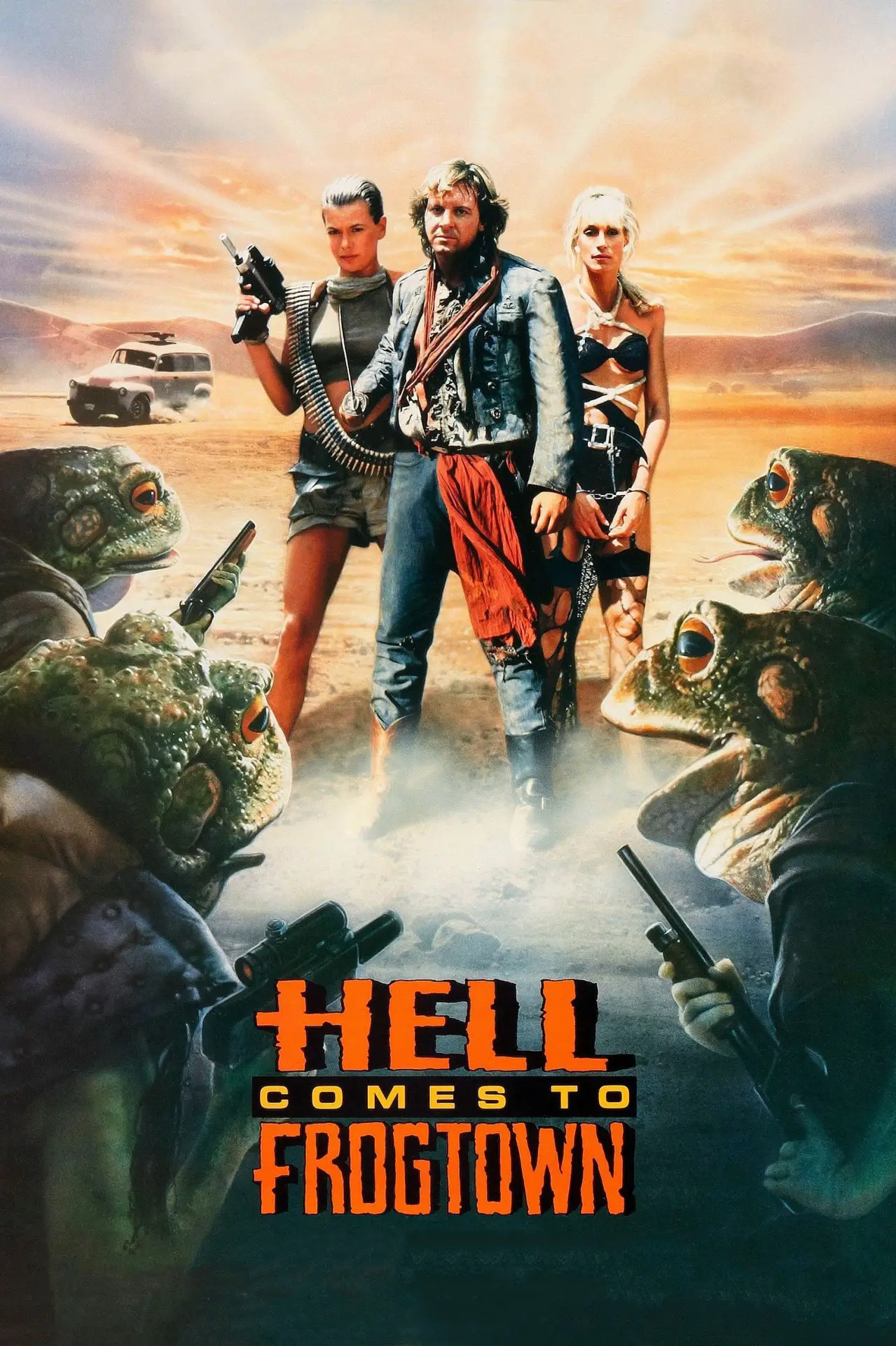 Plakat filmowy "Miasto żab"