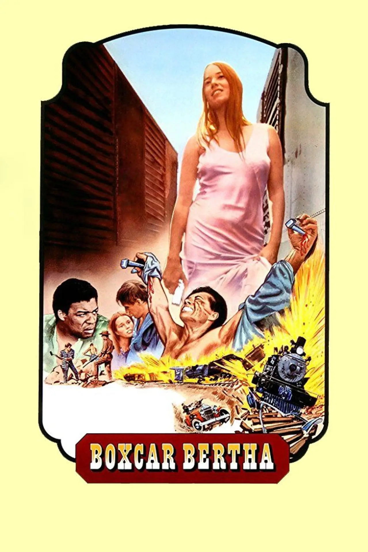 Plakat filmowy "Wagon towarowy Bertha"
