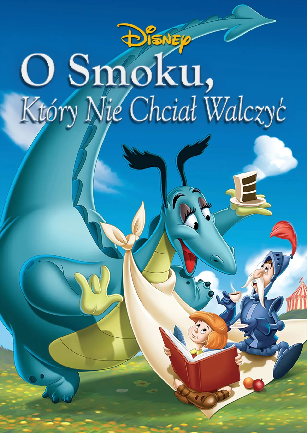 Plakat filmowy "O smoku, który nie chciał walczyć"
