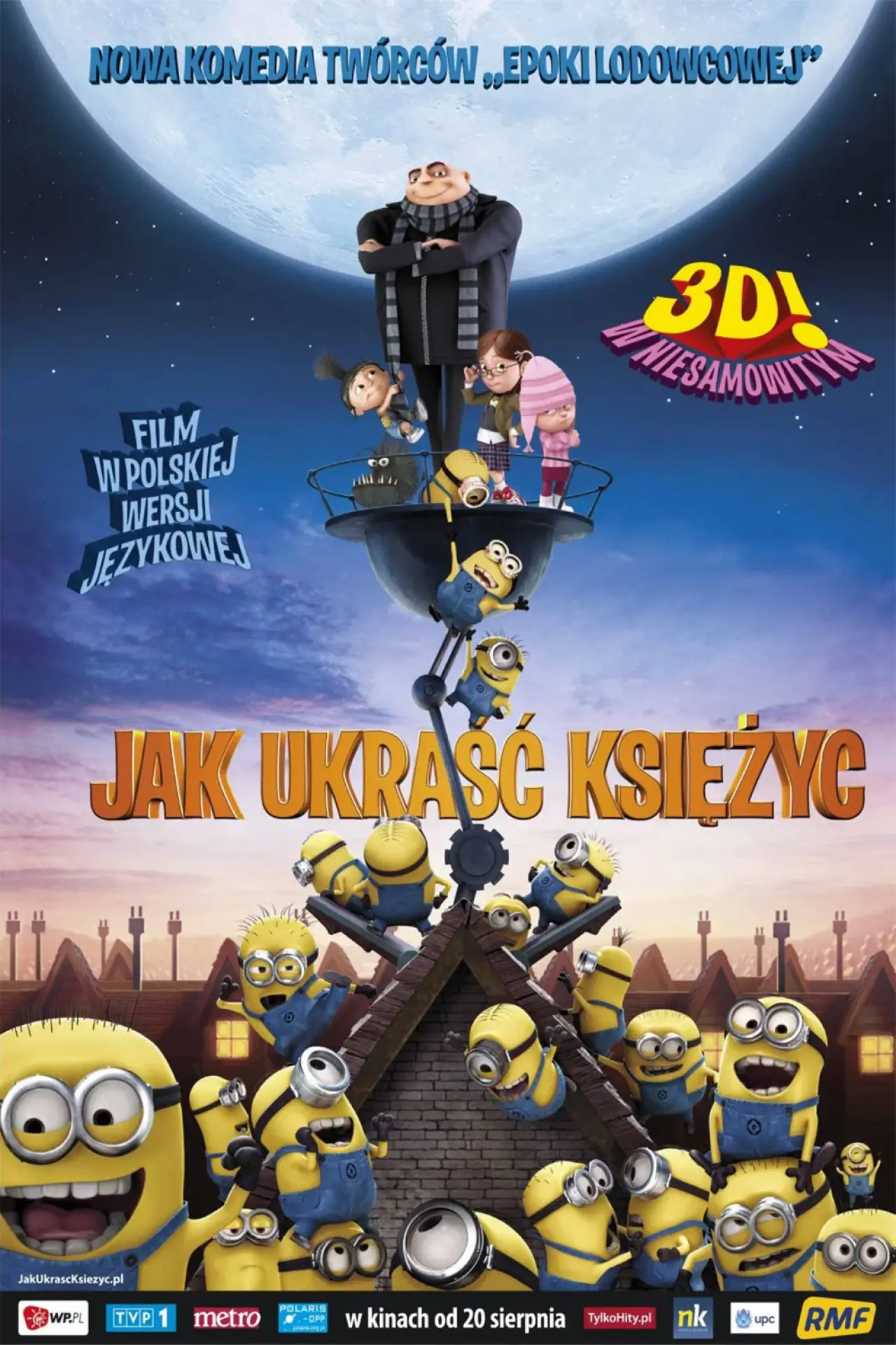 Plakat filmowy "Jak ukraść księżyc?"