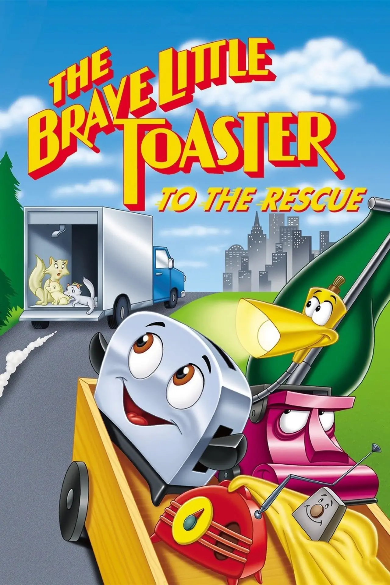 Plakat filmowy "Dzielny Mały Toster ratuje Przyjaciół"