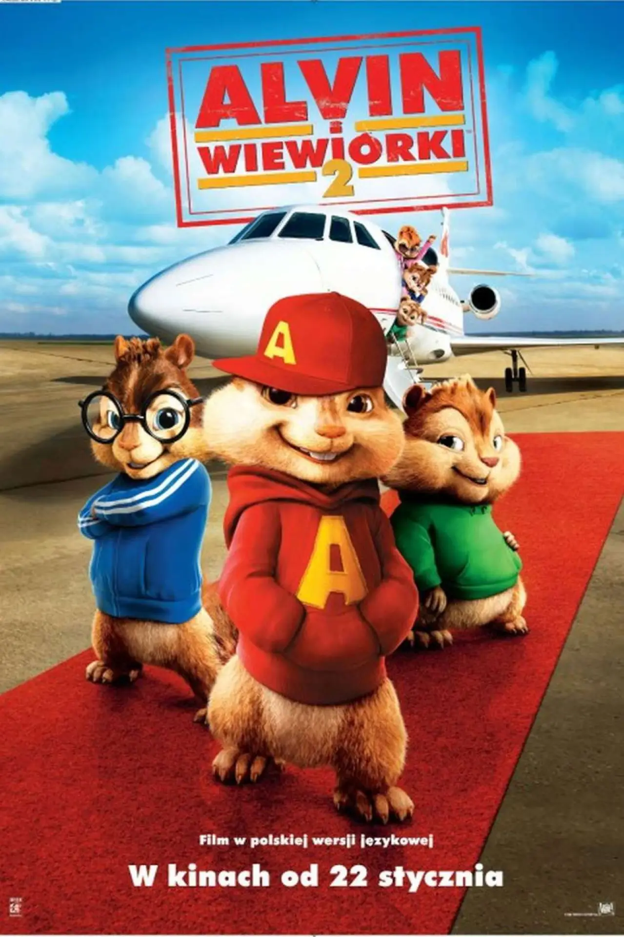 Plakat filmowy "Alvin i wiewiórki 2"