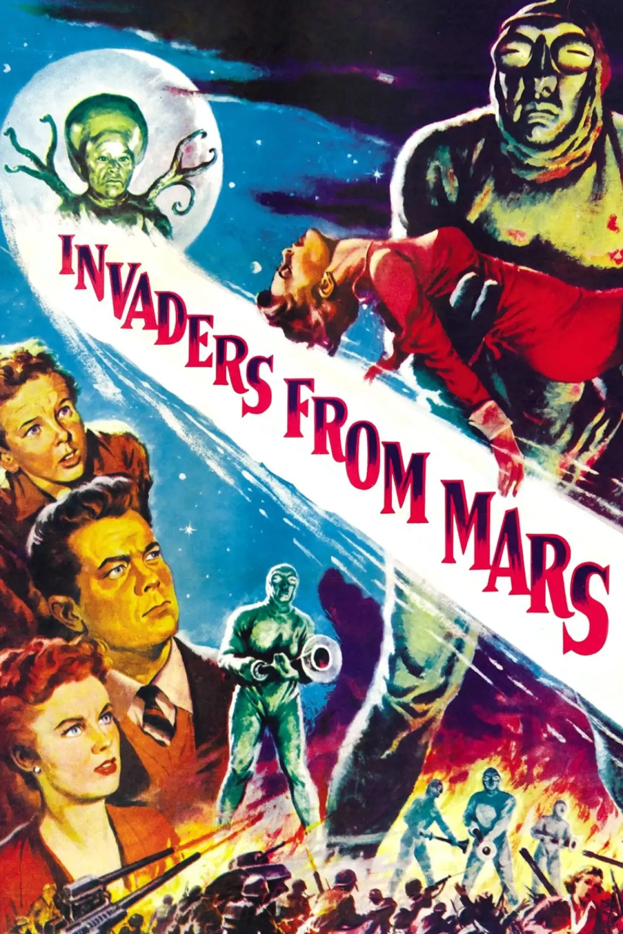 Plakat filmowy "Najeźdźcy z Marsa"