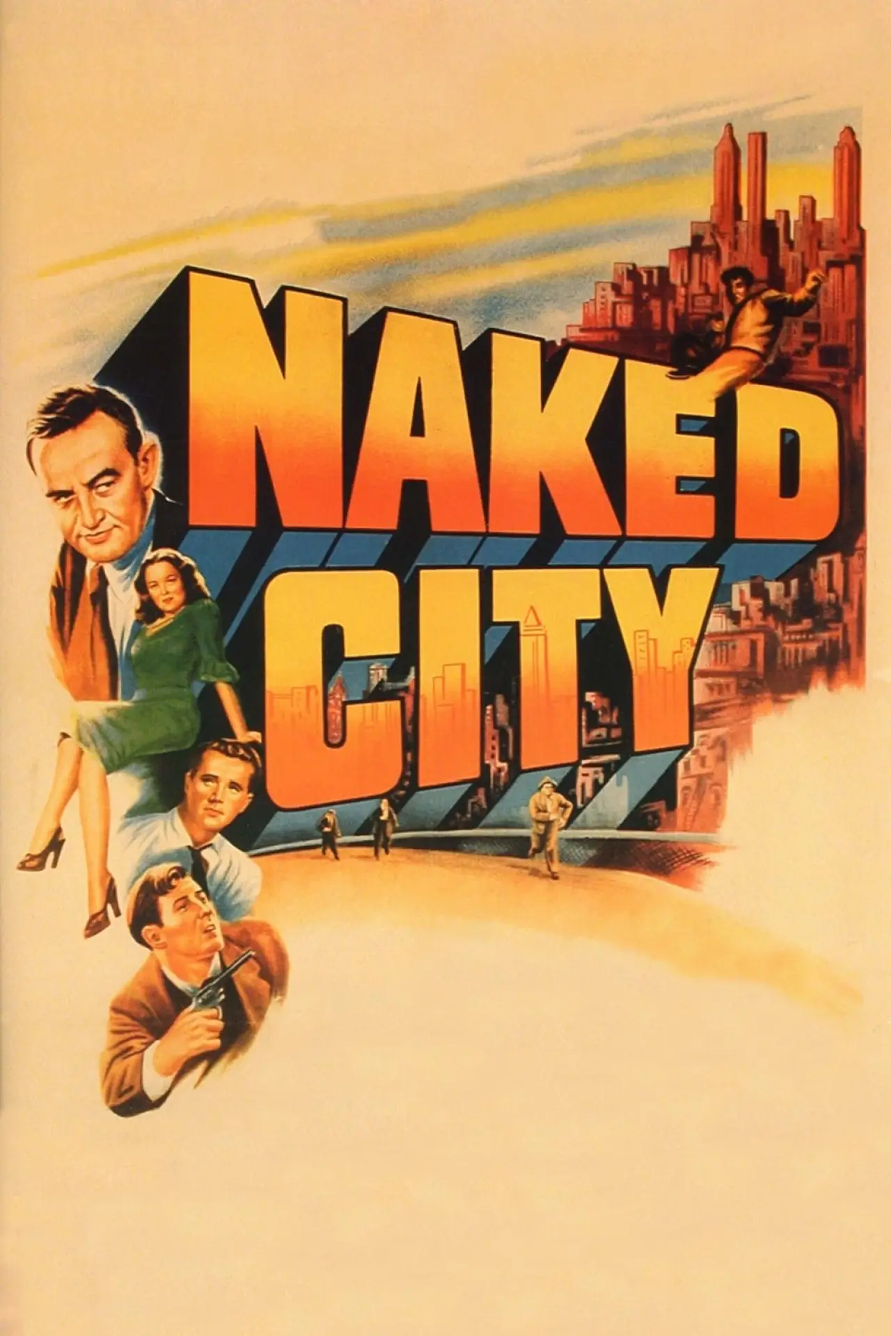 Plakat filmowy "Nagie miasto"