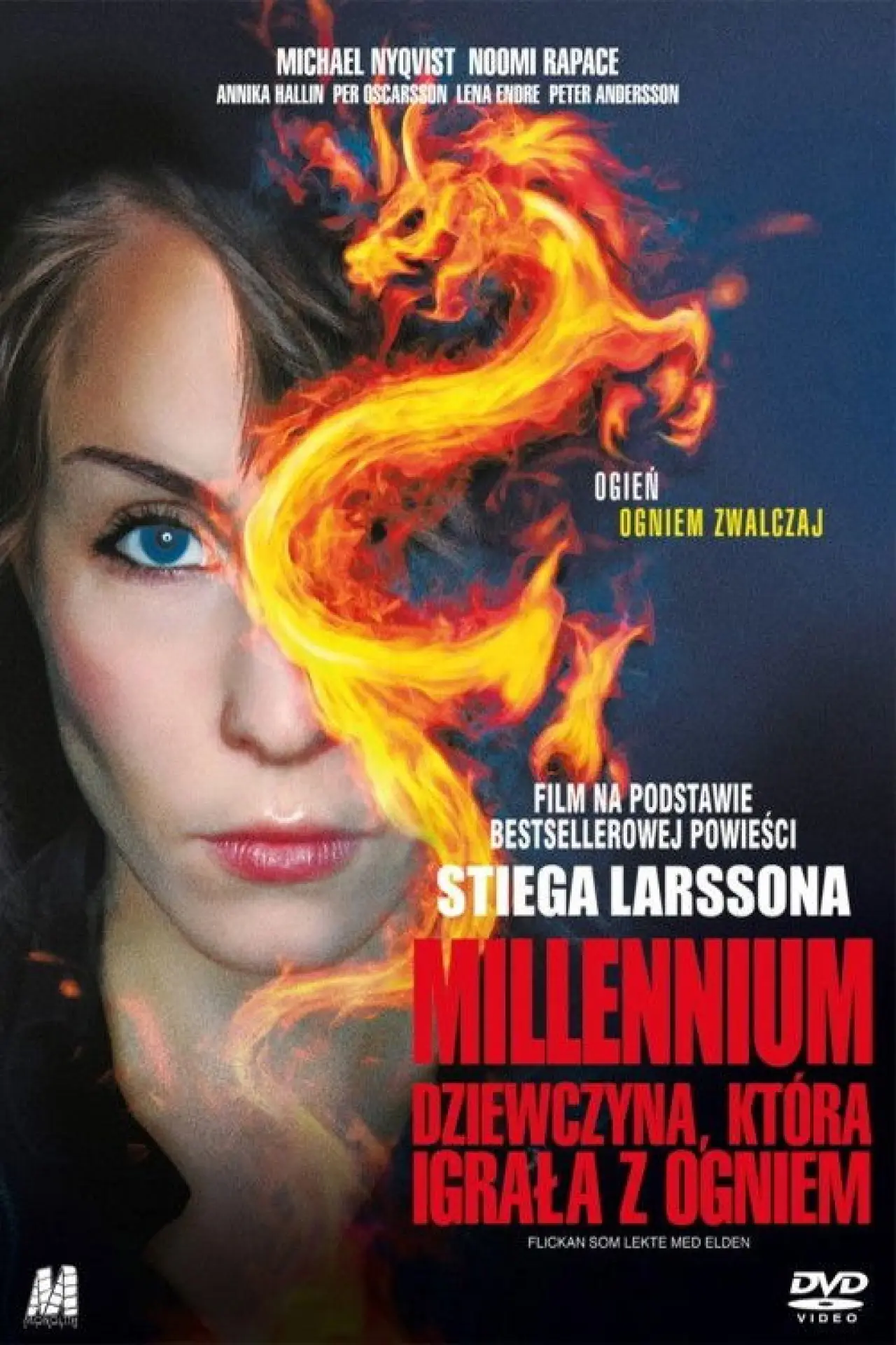 Plakat filmowy "Millennium: Dziewczyna, która igrała z ogniem"