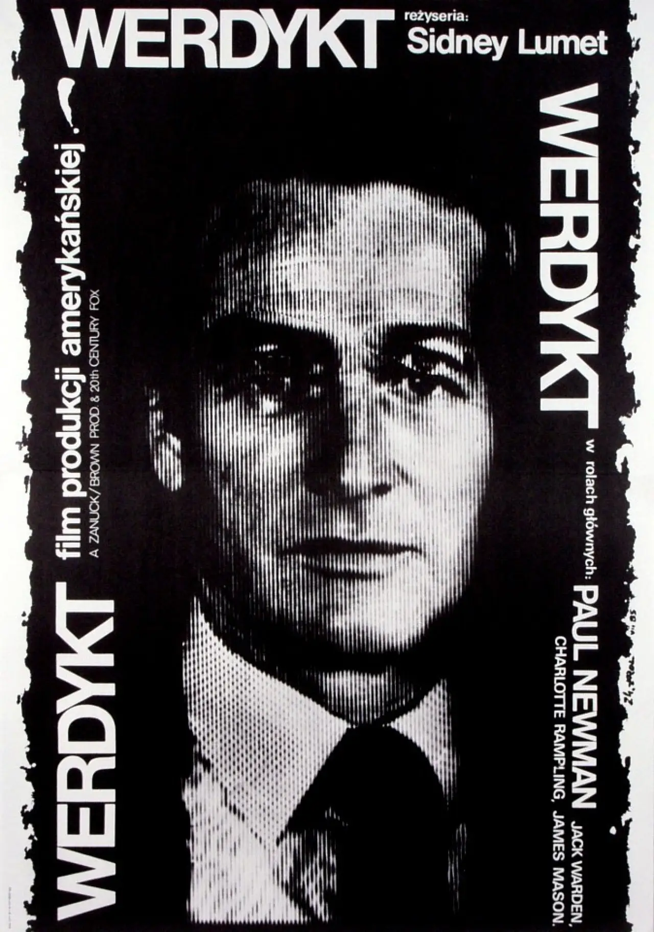 Plakat filmowy "Werdykt"