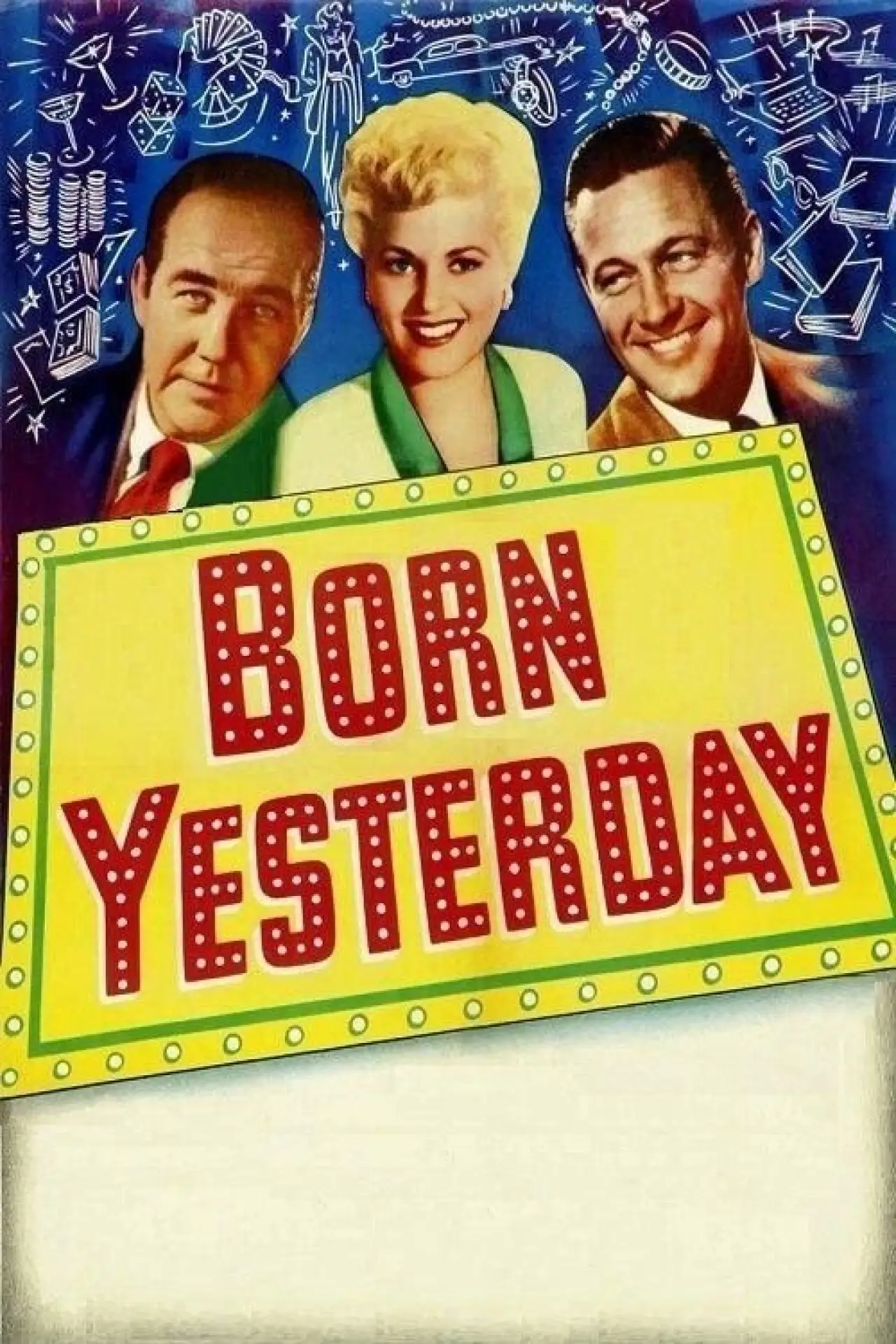 Plakat filmowy "Urodzeni wczoraj"