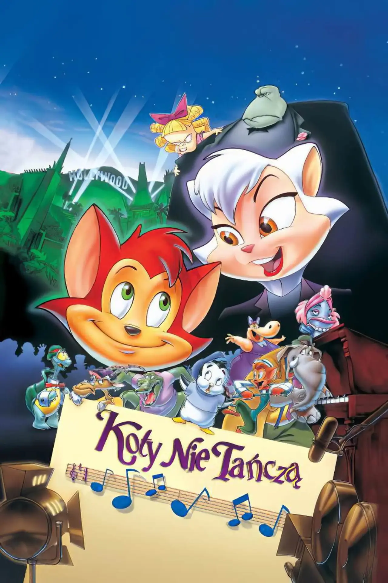 Plakat filmowy "Koty nie tańczą"
