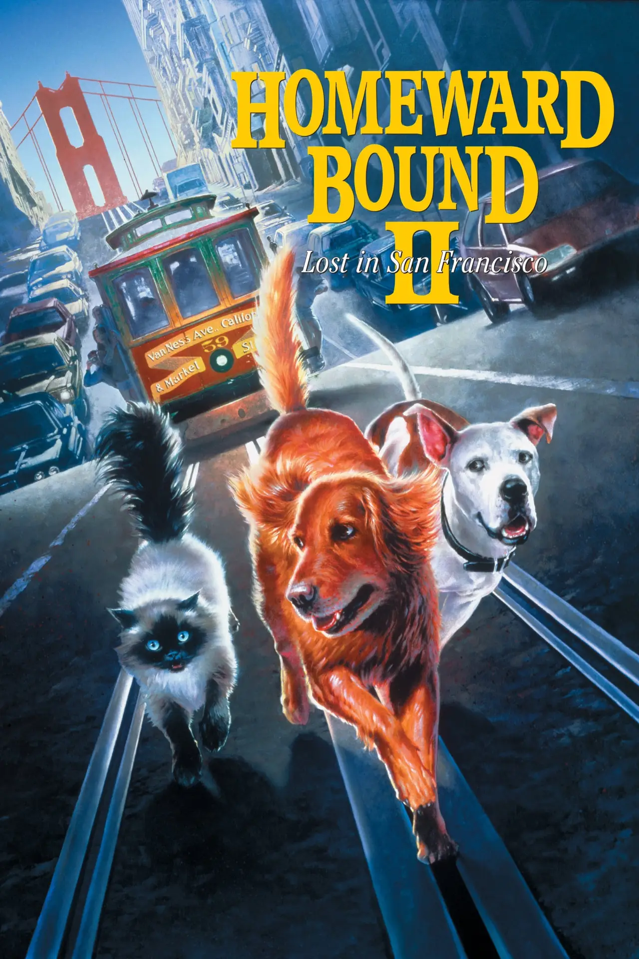 Plakat filmowy "Daleko od domu 2: Zagubieni w San Francisco"