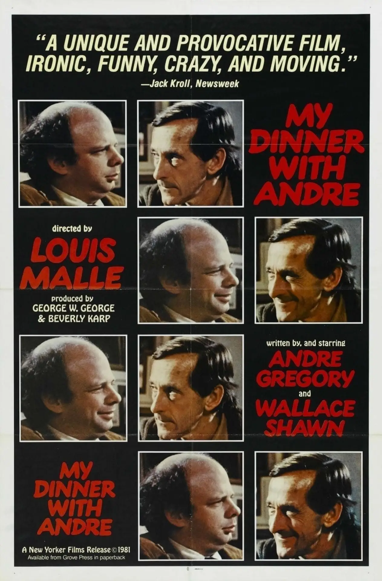 Plakat filmowy "Moja kolacja z André"