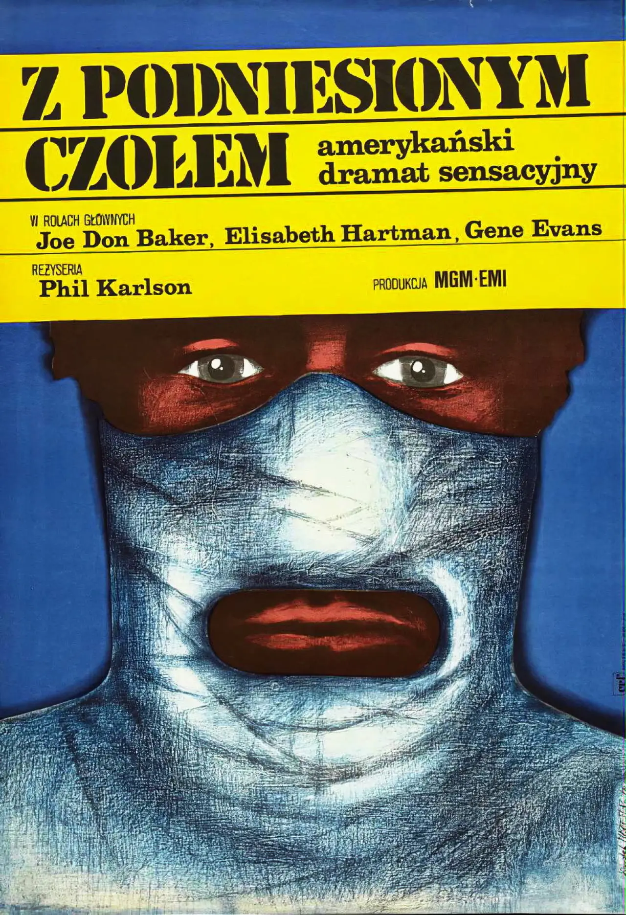 Plakat filmowy "Z podniesionym czołem"