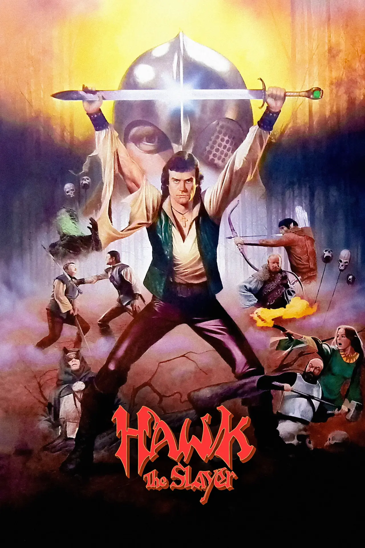 Plakat filmowy "Mściwy jastrząb"