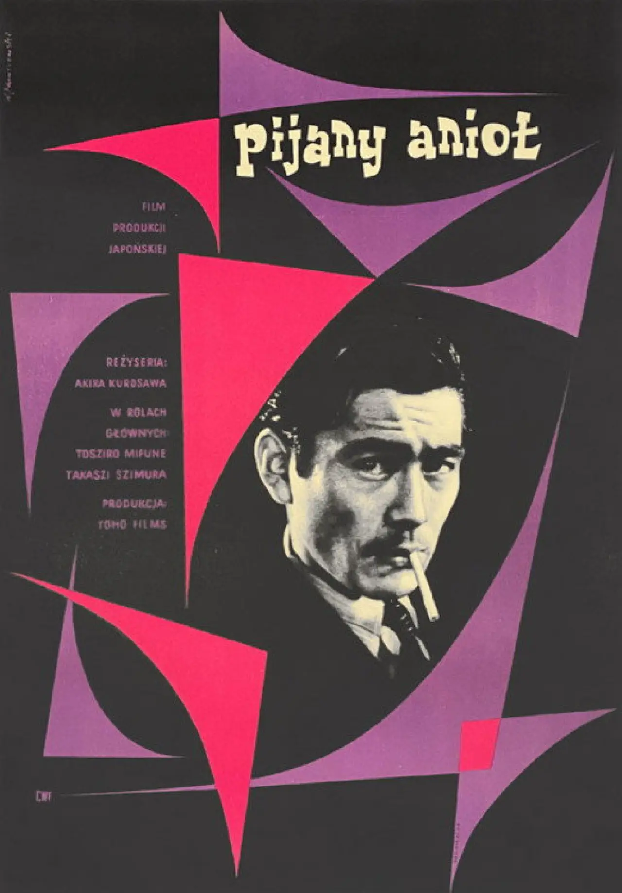 Plakat filmowy "Pijany anioł"