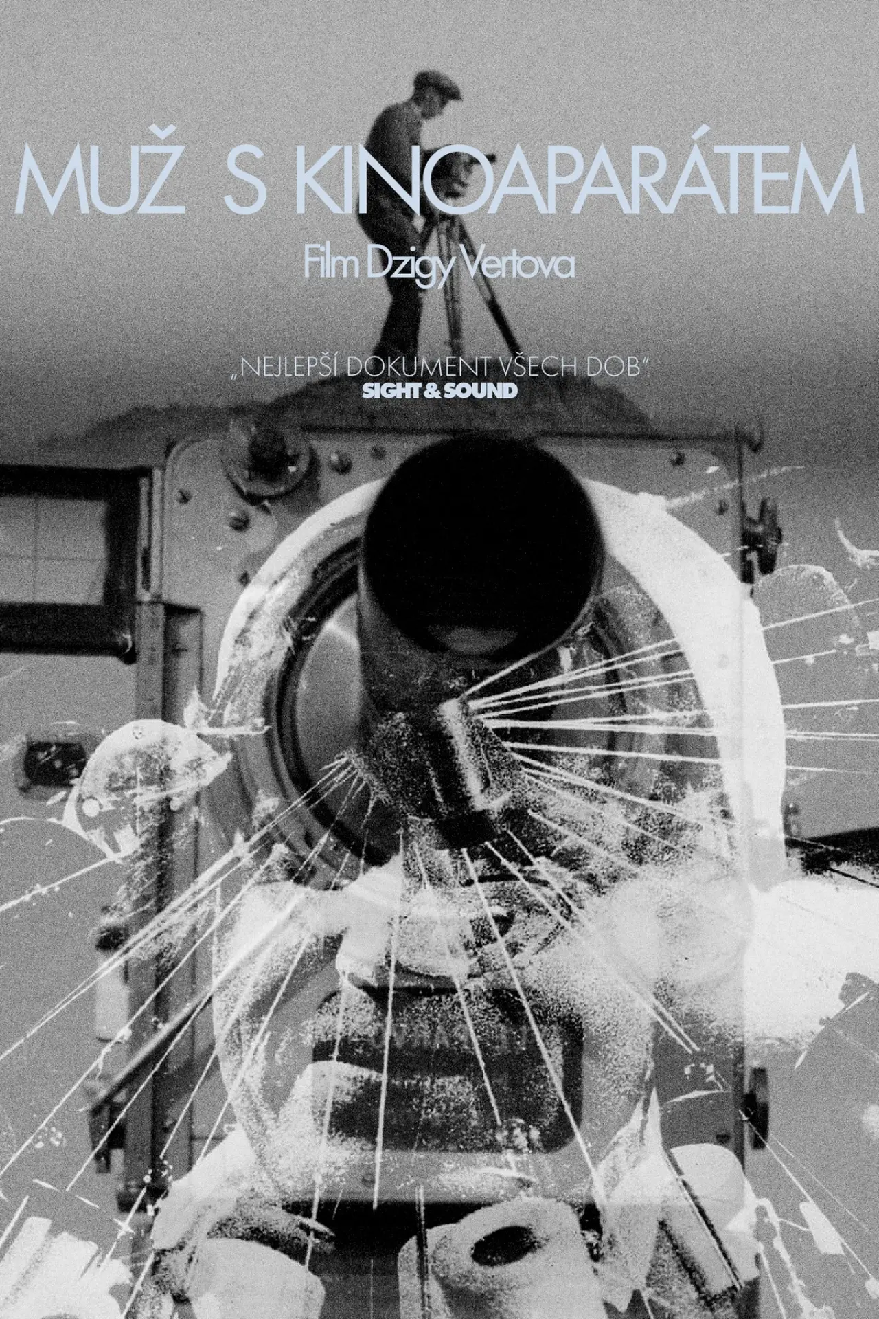 Plakat filmowy "Człowiek z kamerą filmową"