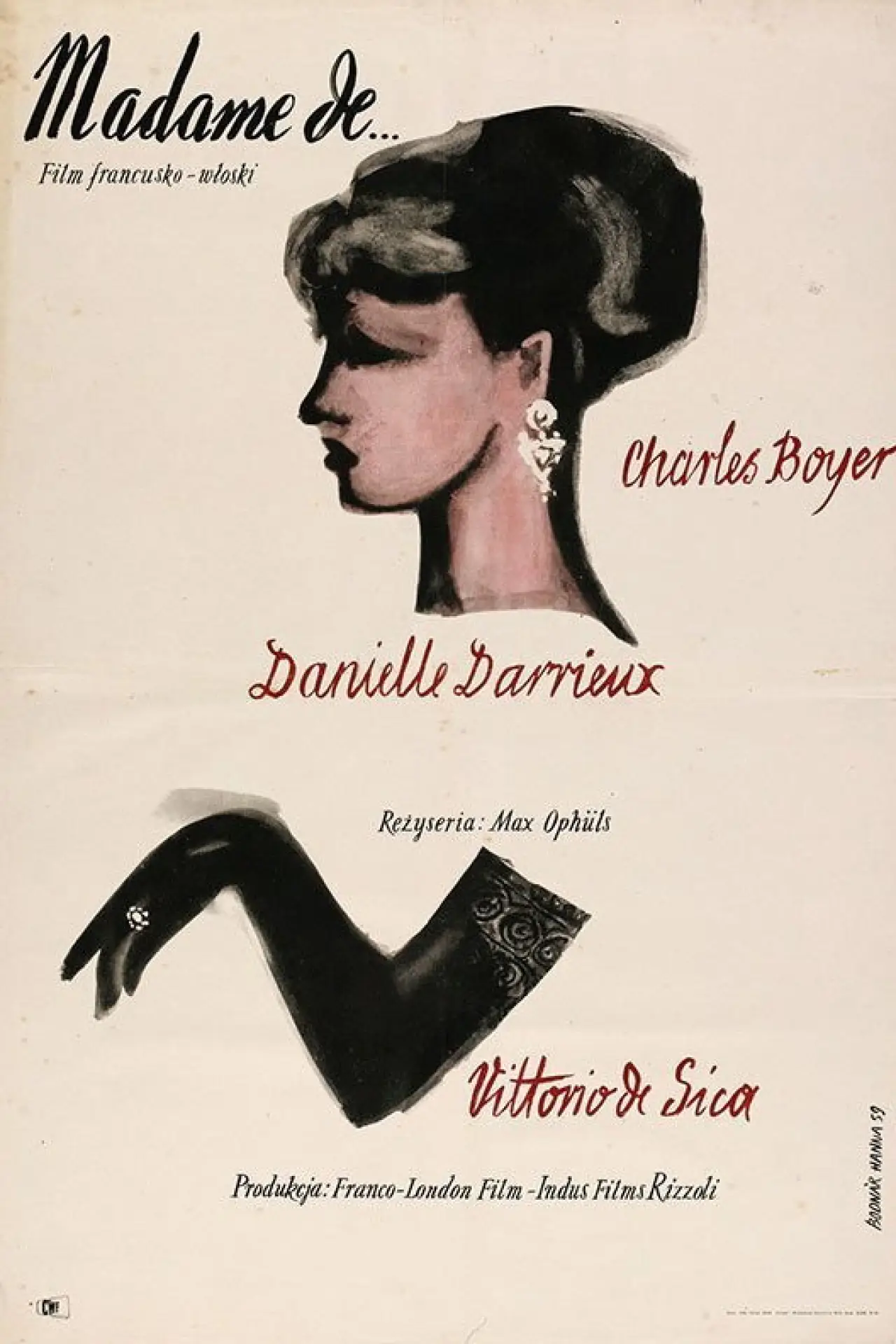 Plakat filmowy "Madame de…"