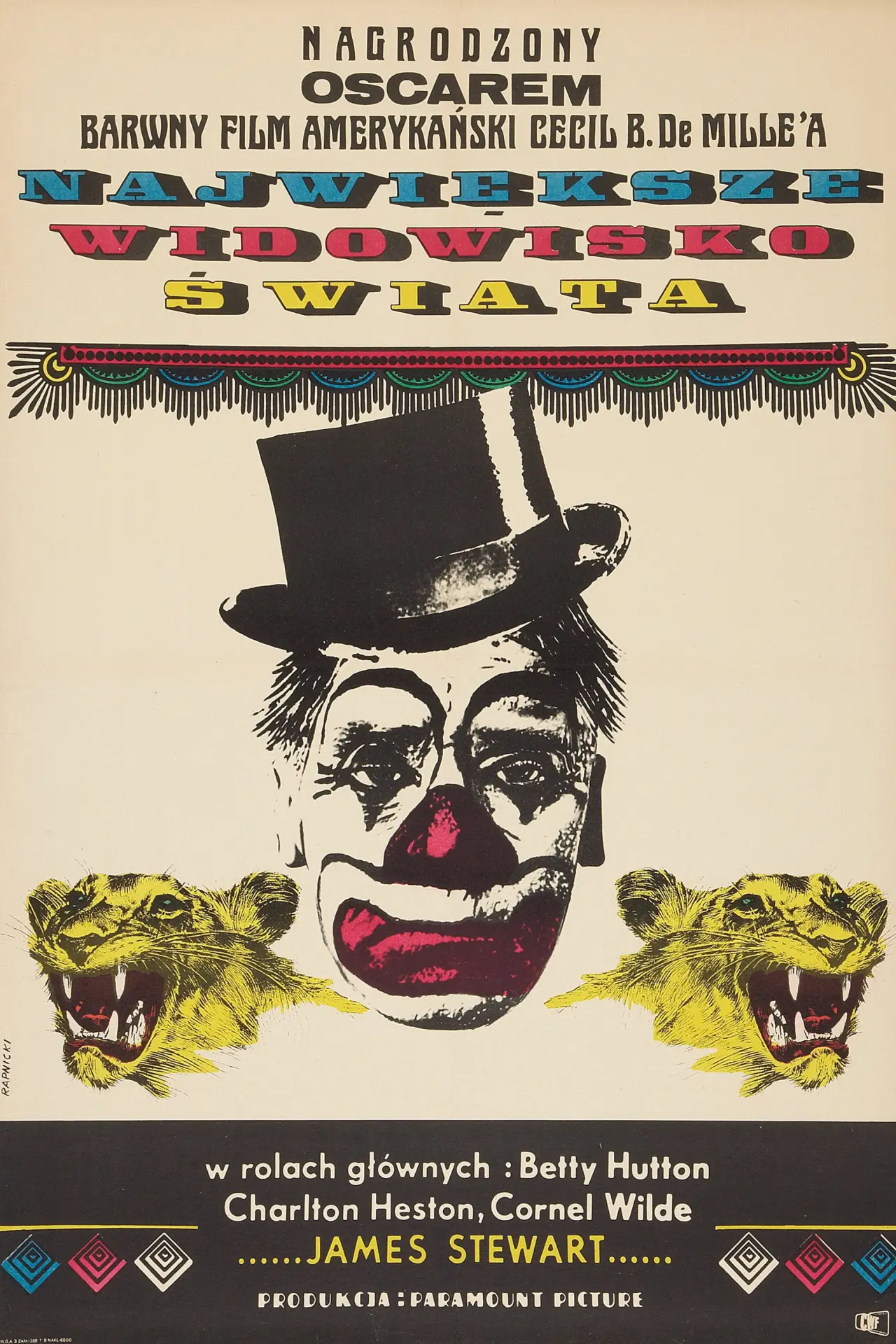 Plakat filmowy "Największe widowisko świata"