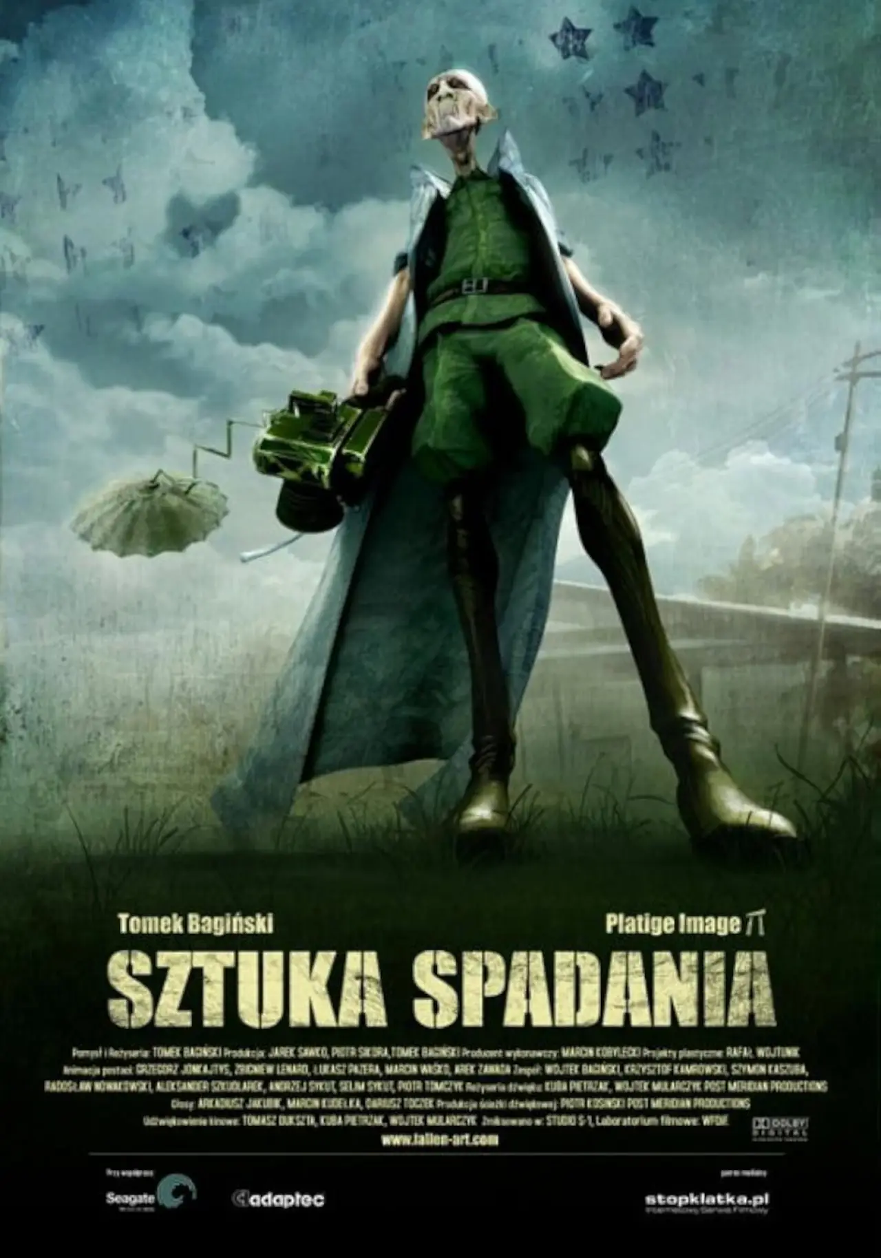 Plakat filmowy "Sztuka spadania"