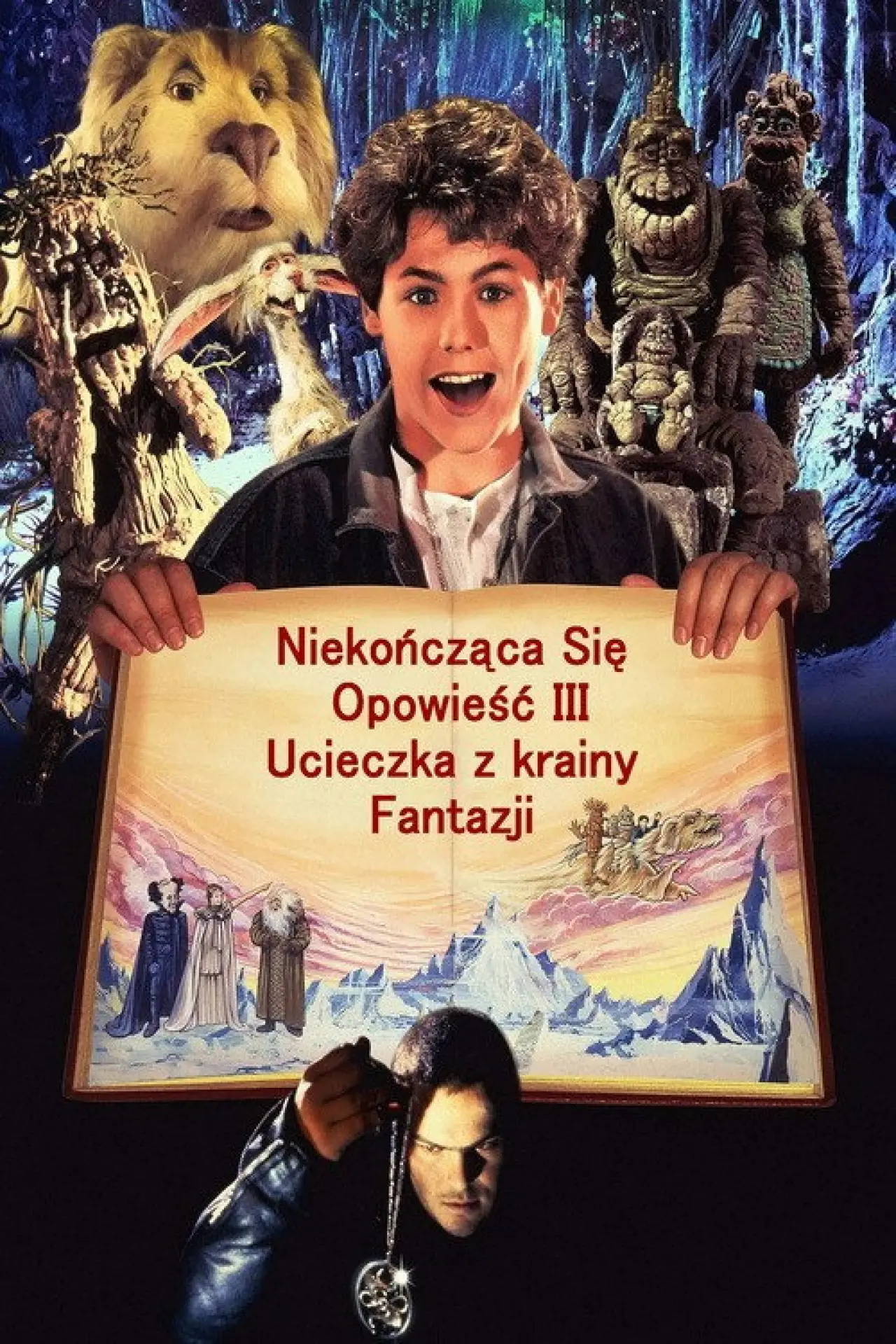 Plakat filmowy "Niekończąca się opowieść III: Ucieczka z krainy Fantazji"