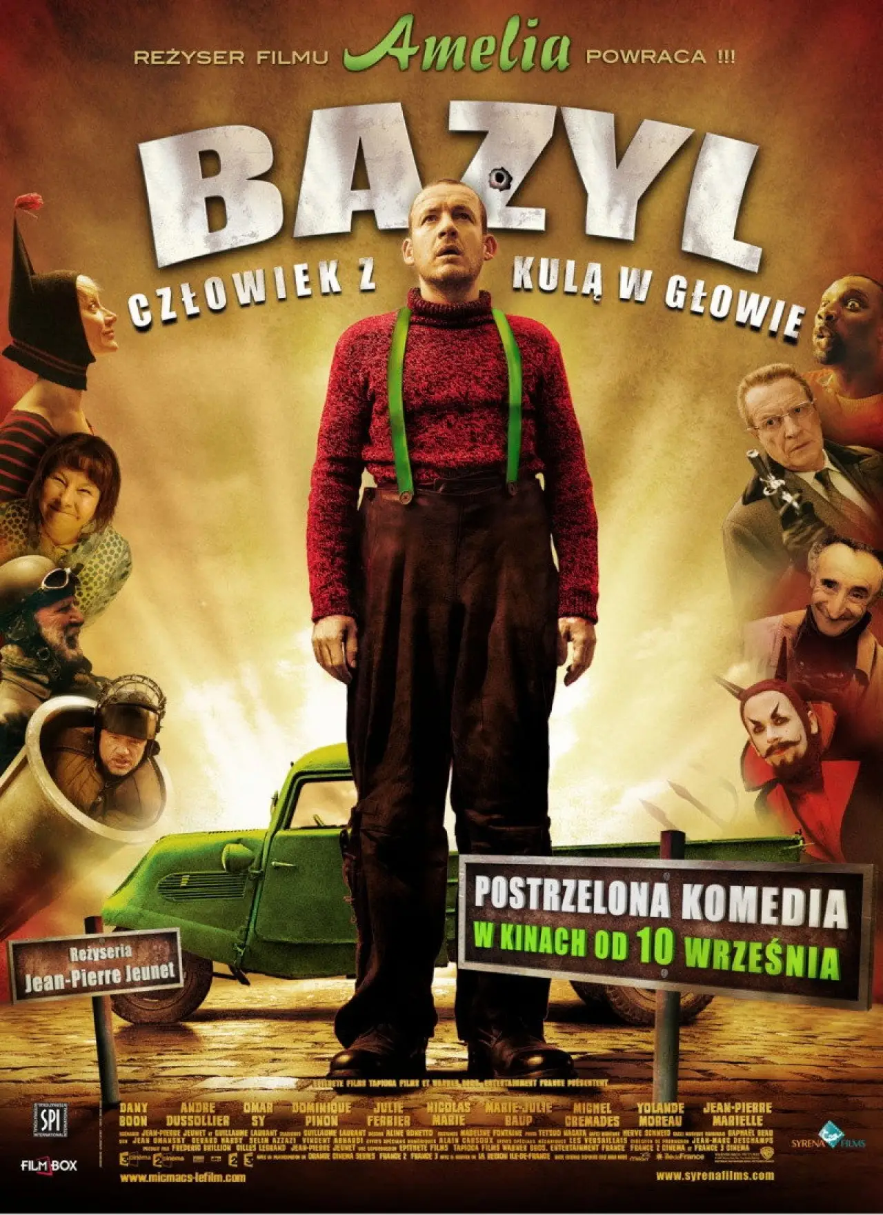 Plakat filmowy "Bazyl. Człowiek z kulą w głowie"