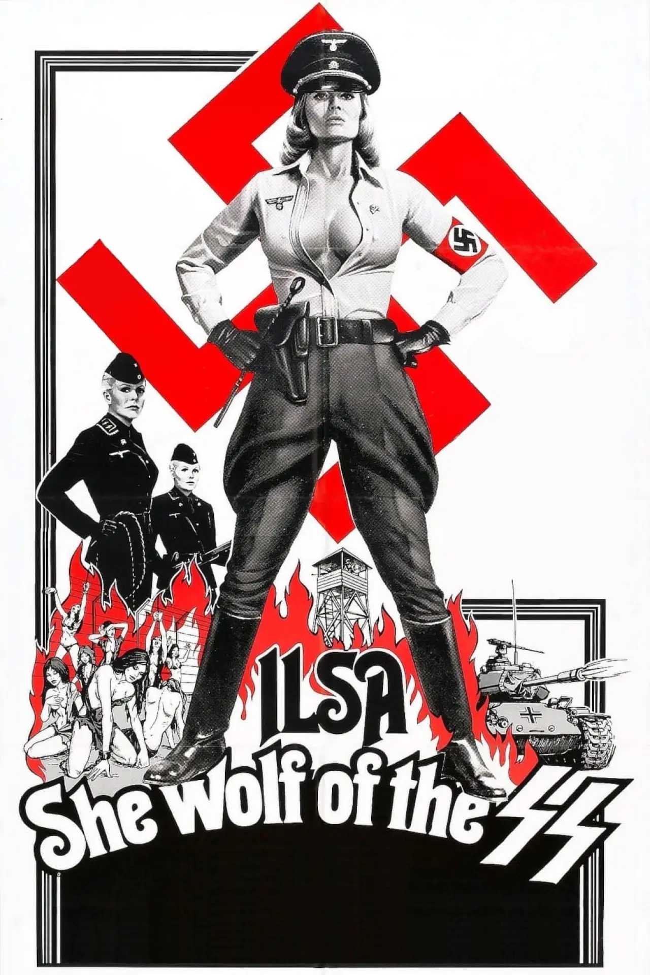 Plakat filmowy "Elza - Wilczyca z SS"