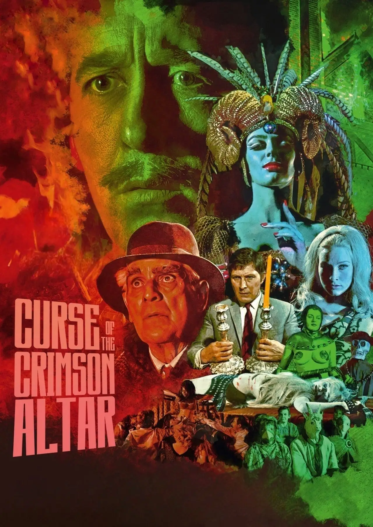 Plakat filmowy "Klątwa karmazynowego ołtarza"