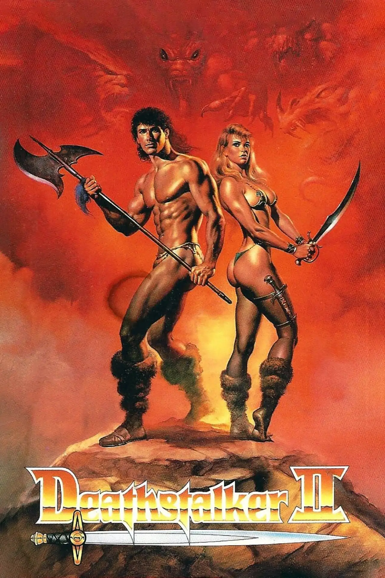 Plakat filmowy "Deathstalker II: Duel of the Titans"
