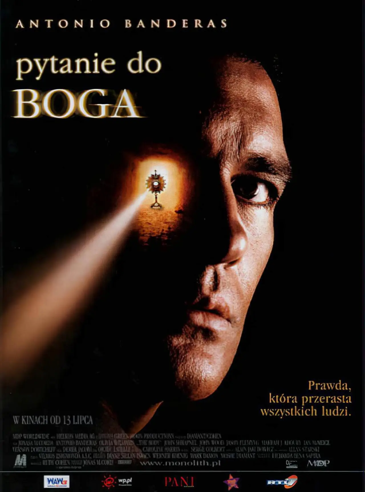 Plakat filmowy "Pytanie do boga"