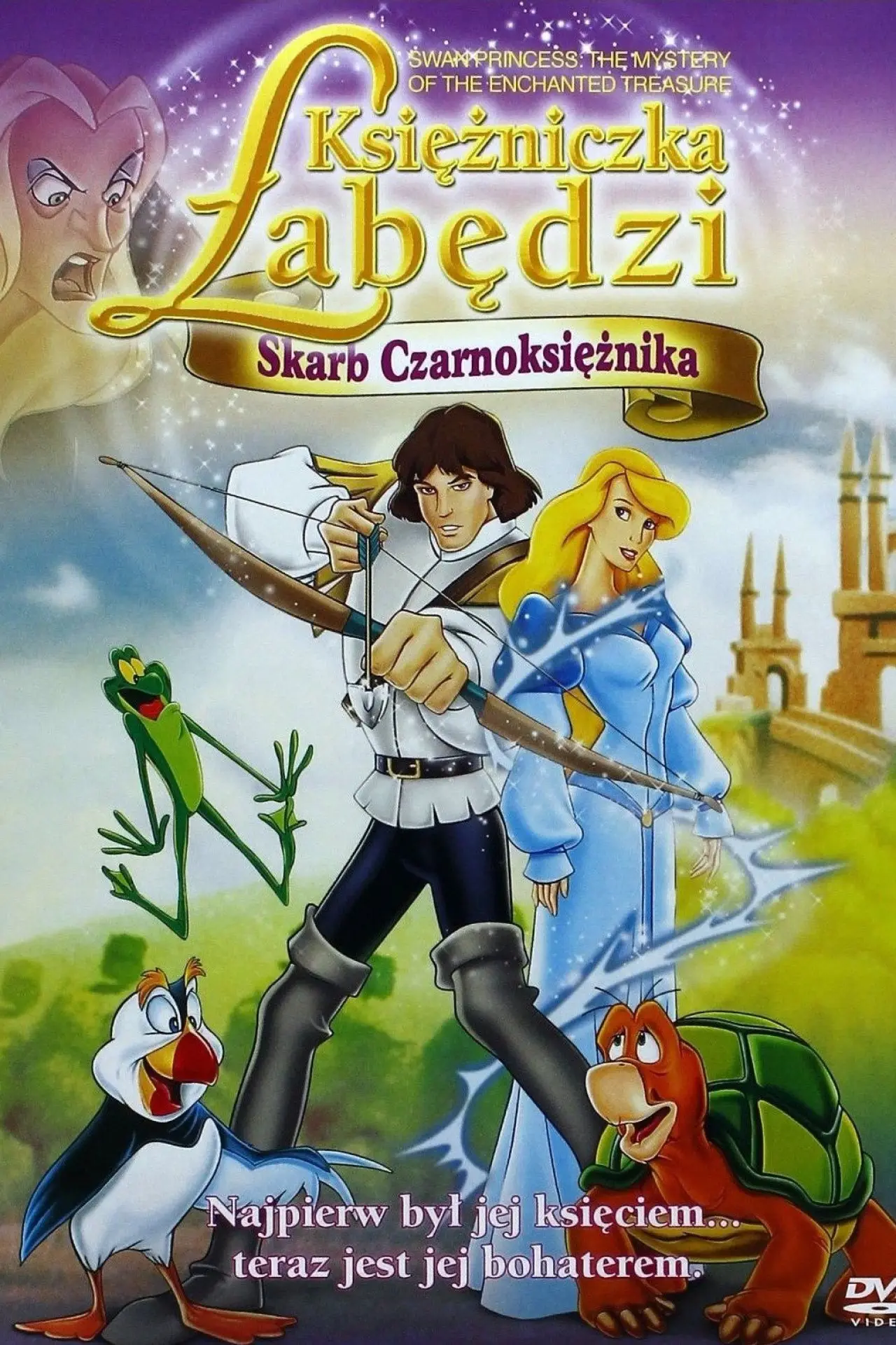 Plakat filmowy "Księżniczka Łabędzi 3: Skarb Czarnoksiężnika"