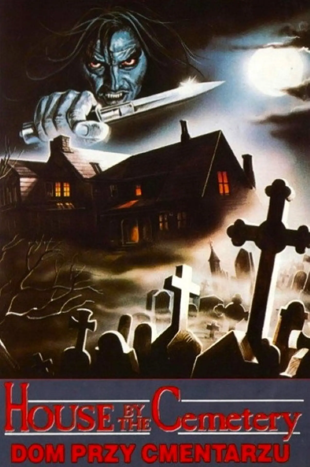 Plakat filmowy "Dom przy cmentarzu"