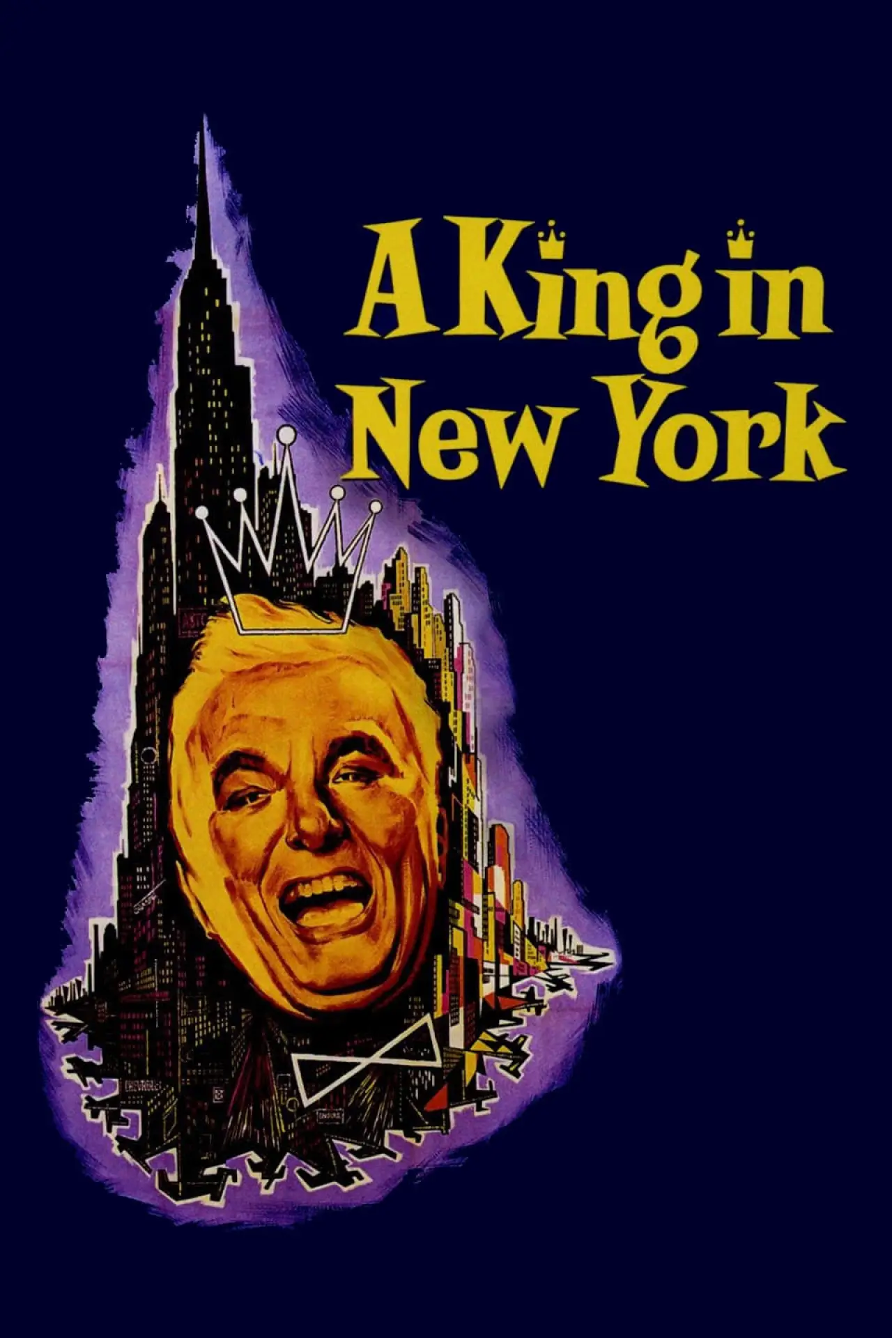 Plakat filmowy "Król w Nowym Jorku"