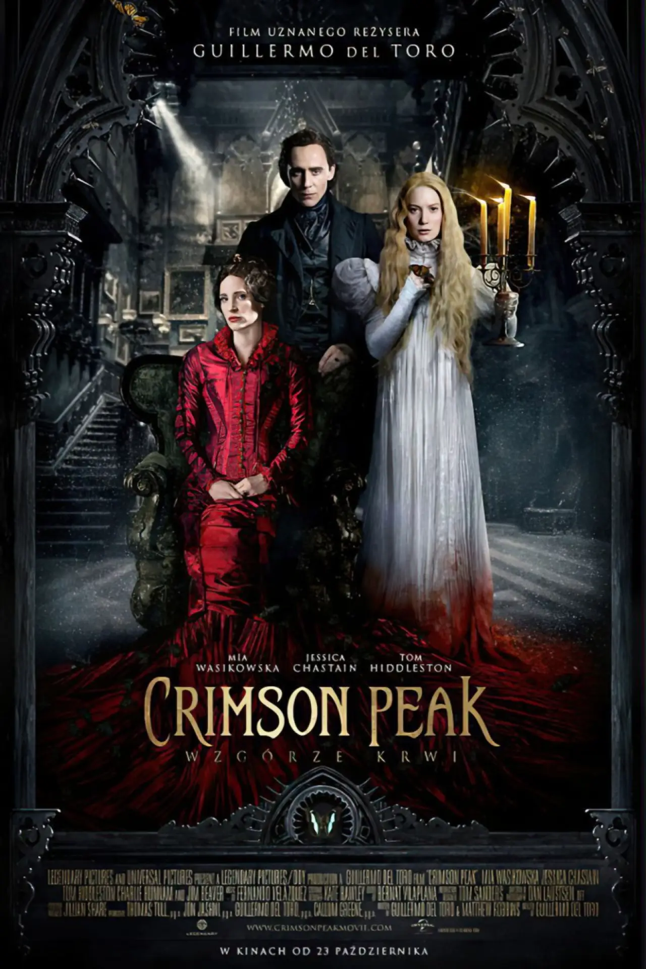 Plakat filmowy "Crimson Peak. Wzgórze krwi"