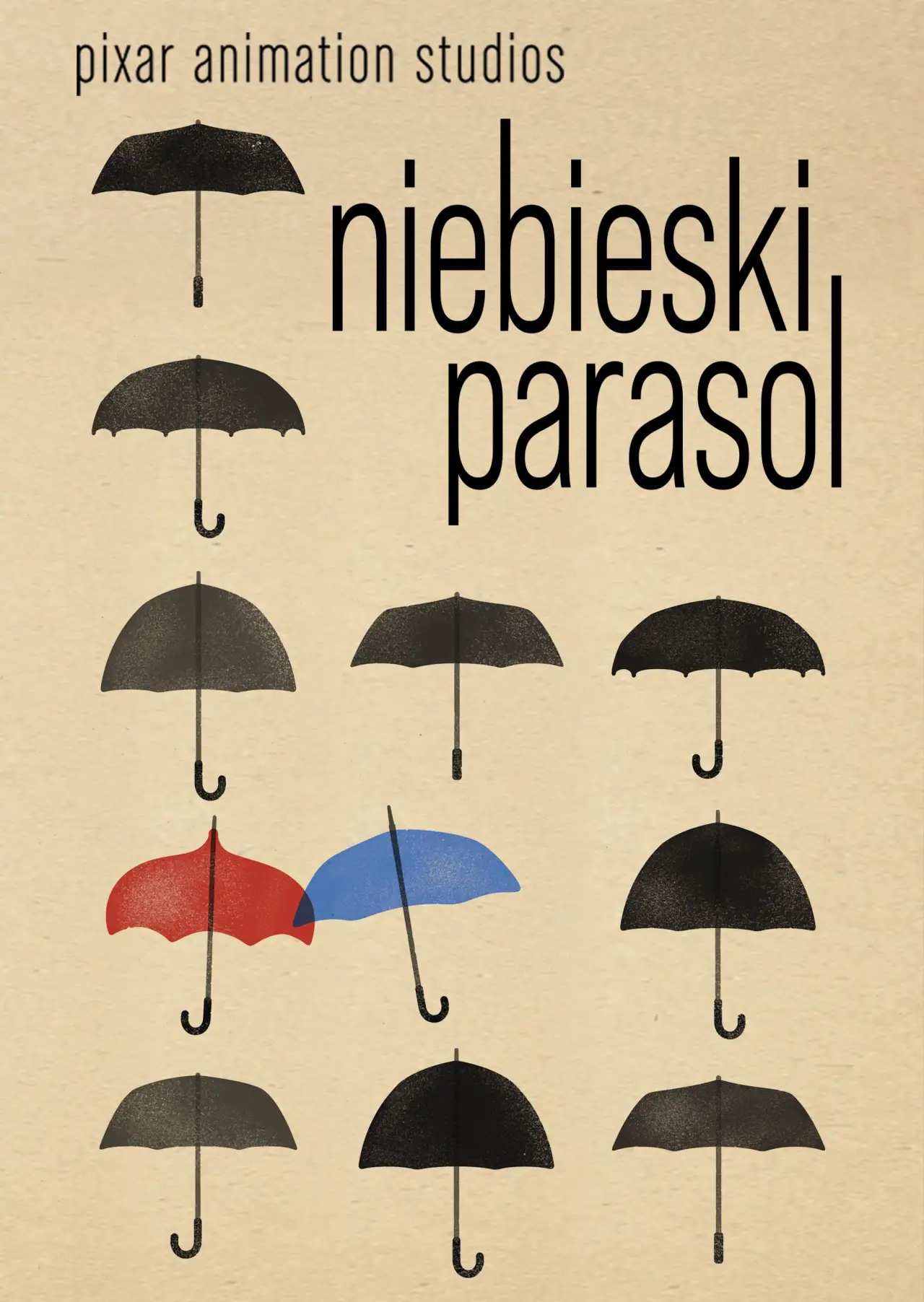 Plakat filmowy "Niebieski parasol"