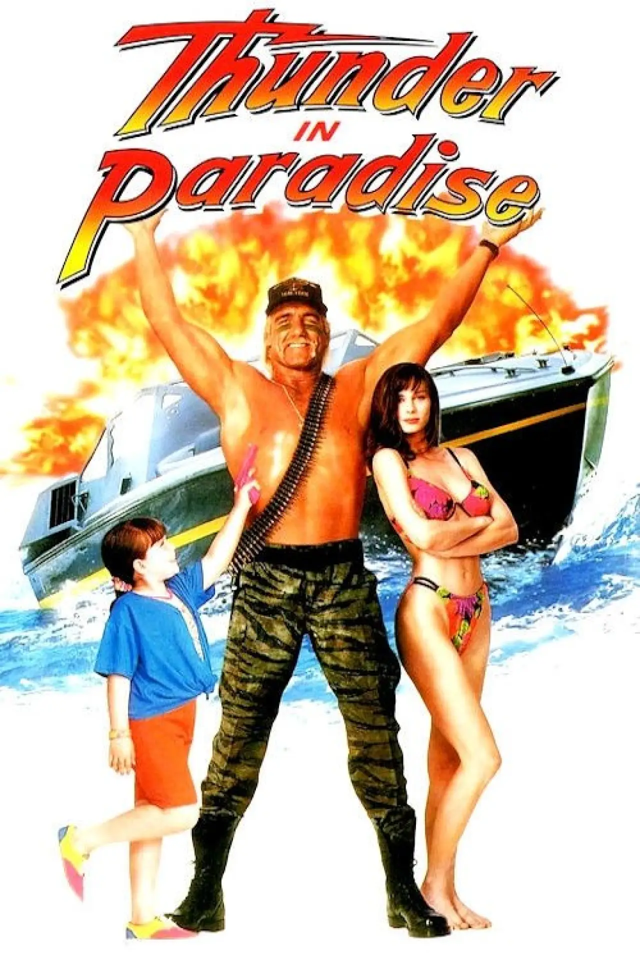 Plakat filmowy "Grom w raju"