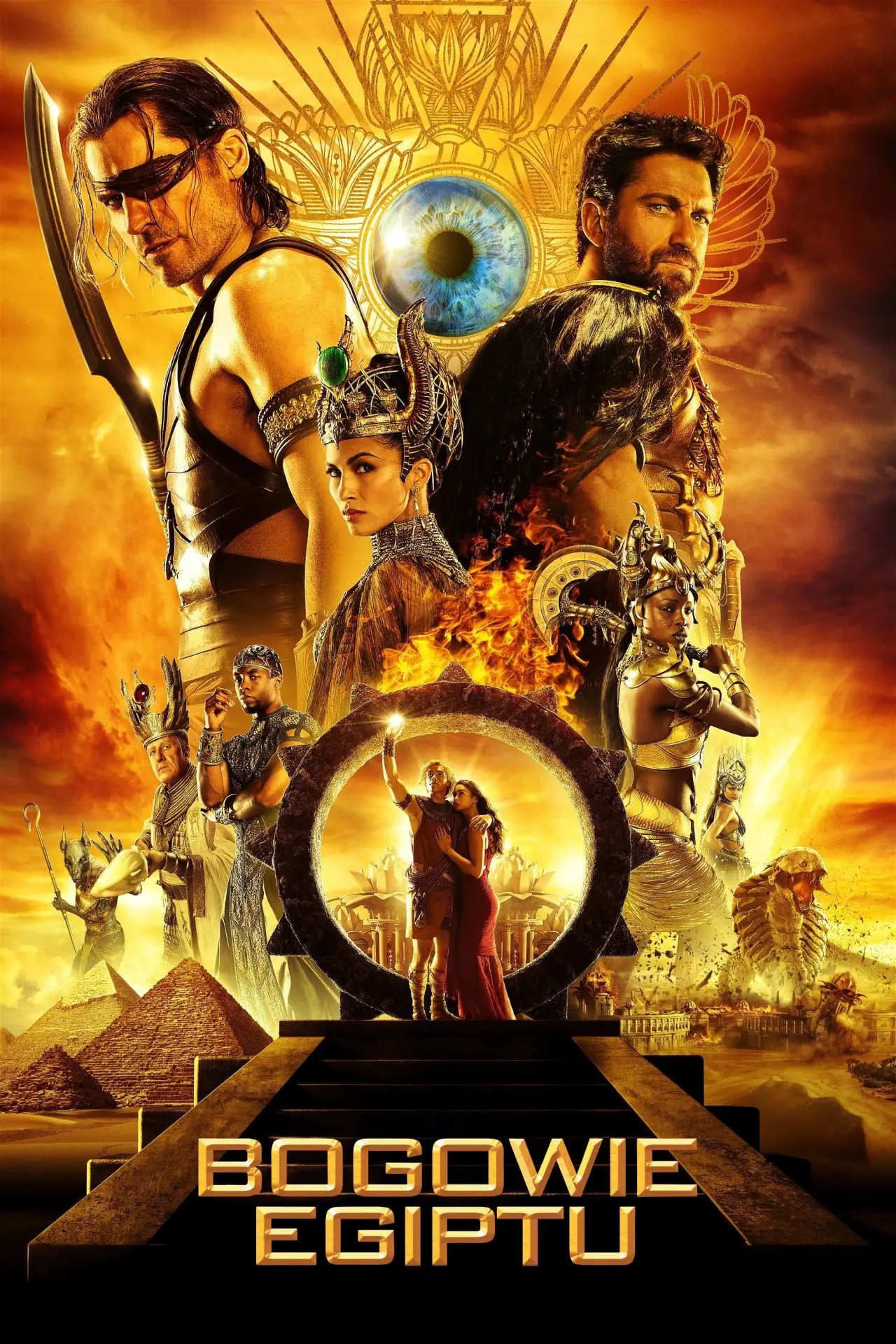 Plakat filmowy "Bogowie Egiptu"