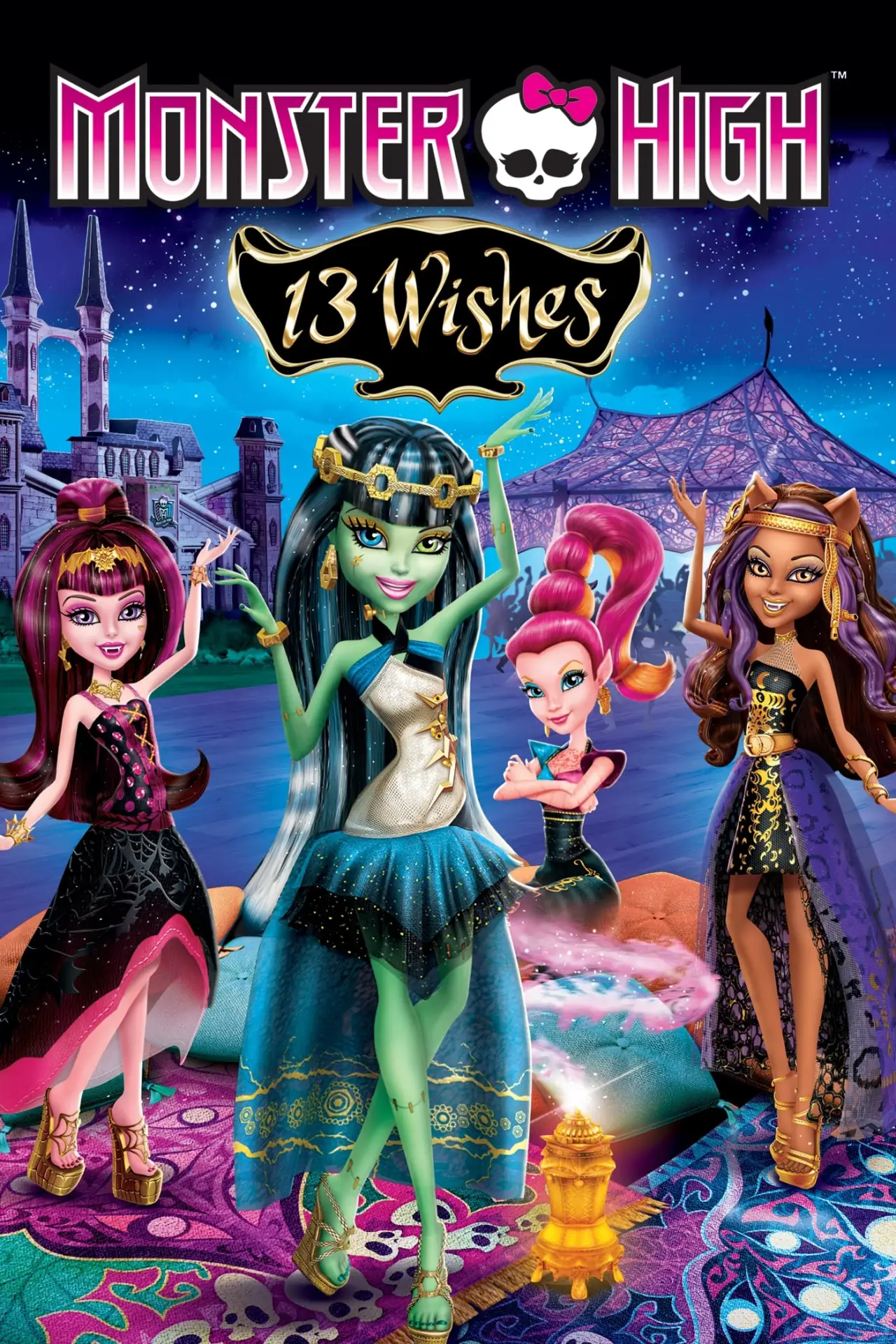 Plakat filmowy "Monster High: 13 życzeń"