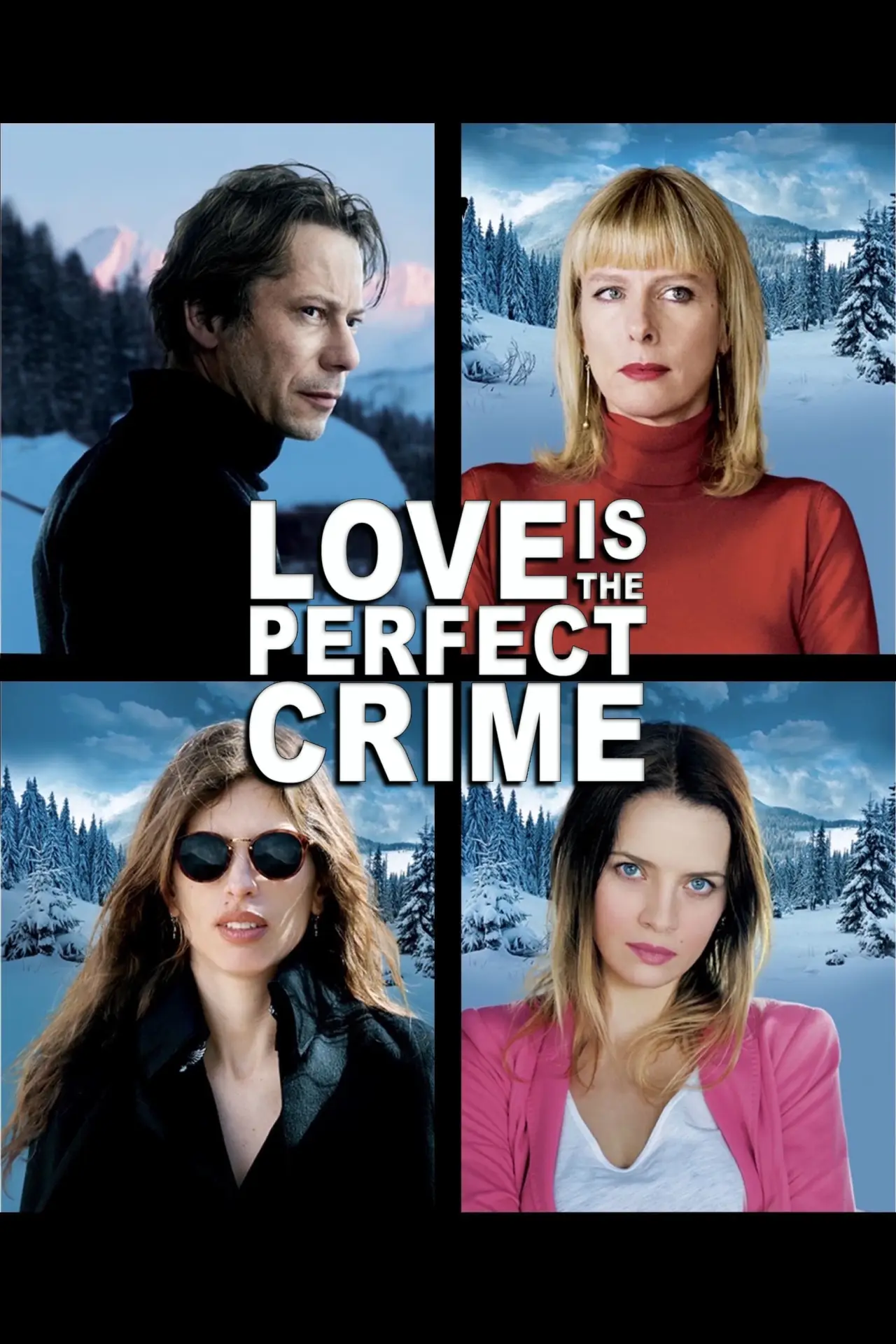 Plakat filmowy "Miłość, niczym zbrodnia doskonała"