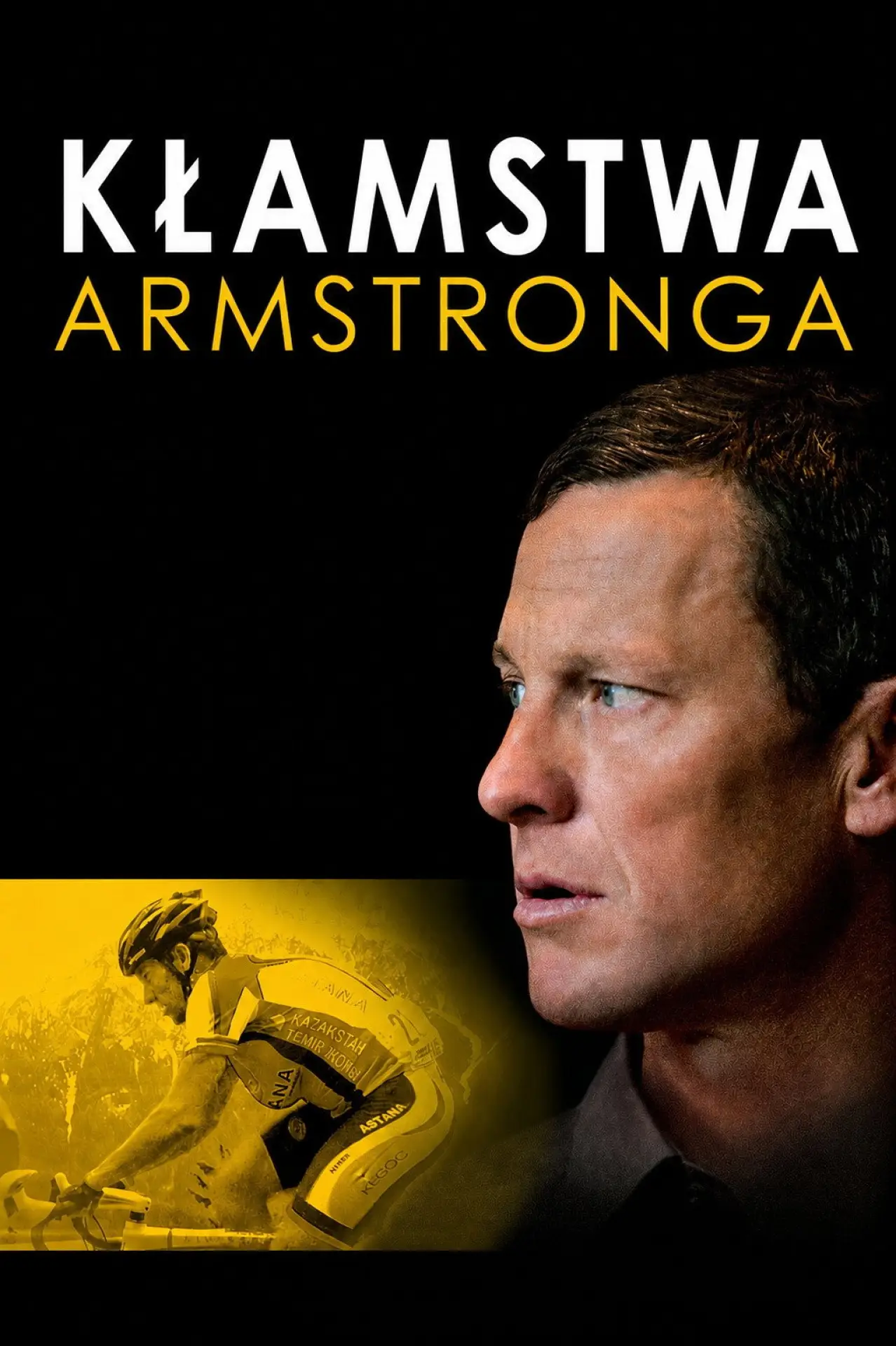 Plakat filmowy "Kłamstwa Armstronga"