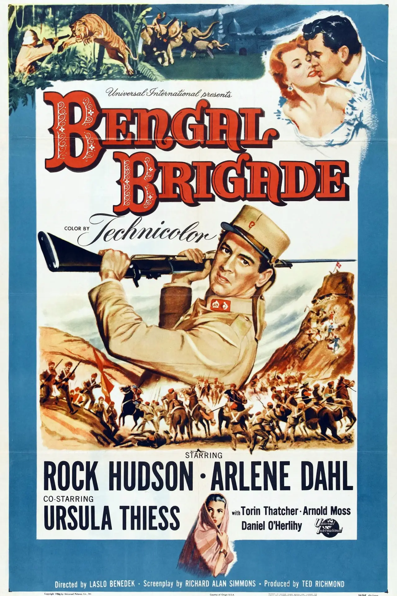 Plakat filmowy "Bengalska Brygada"