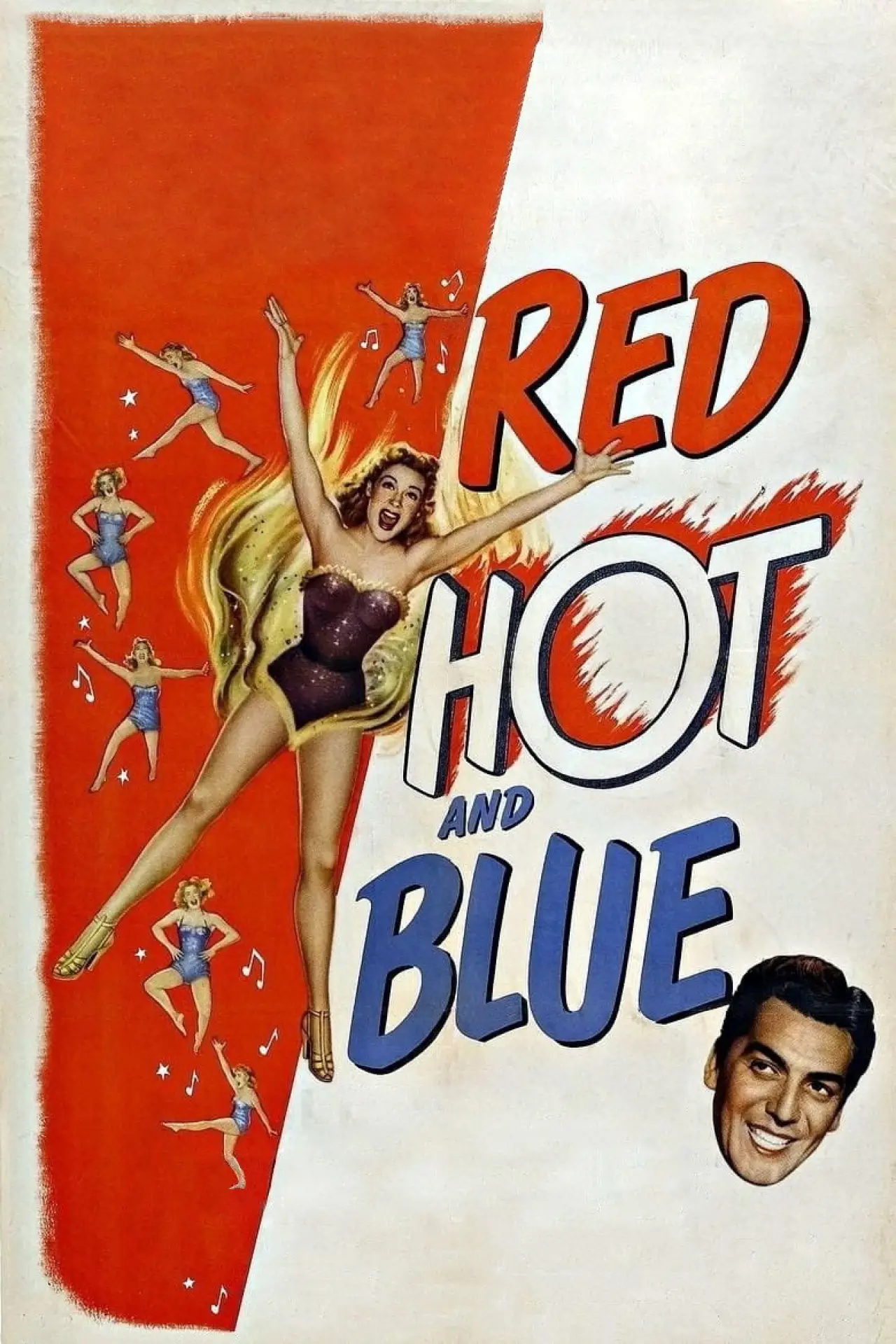 Plakat filmowy "Red, Hot and Blue"