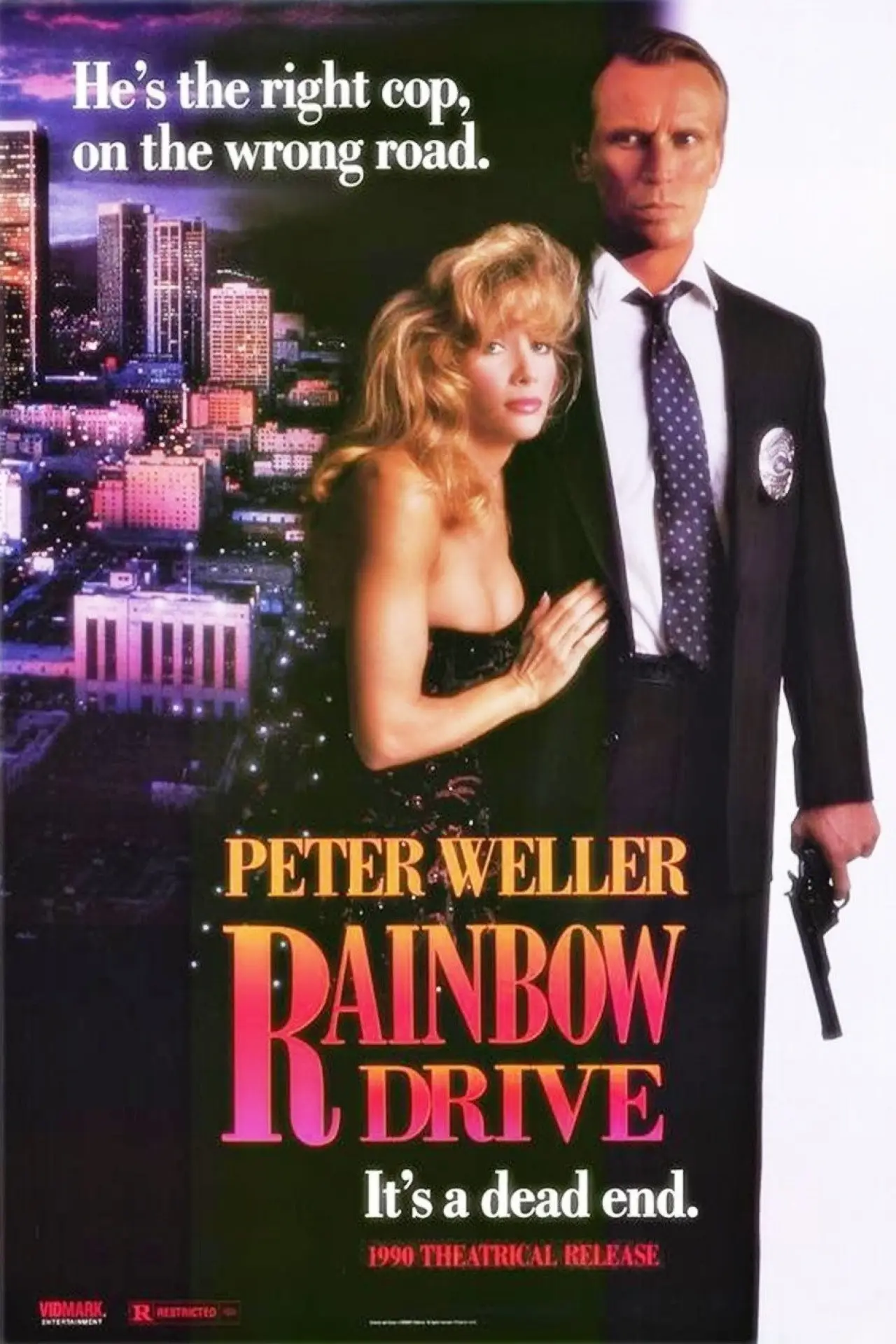 Plakat filmowy "Śledztwo na Rainbow Drive"