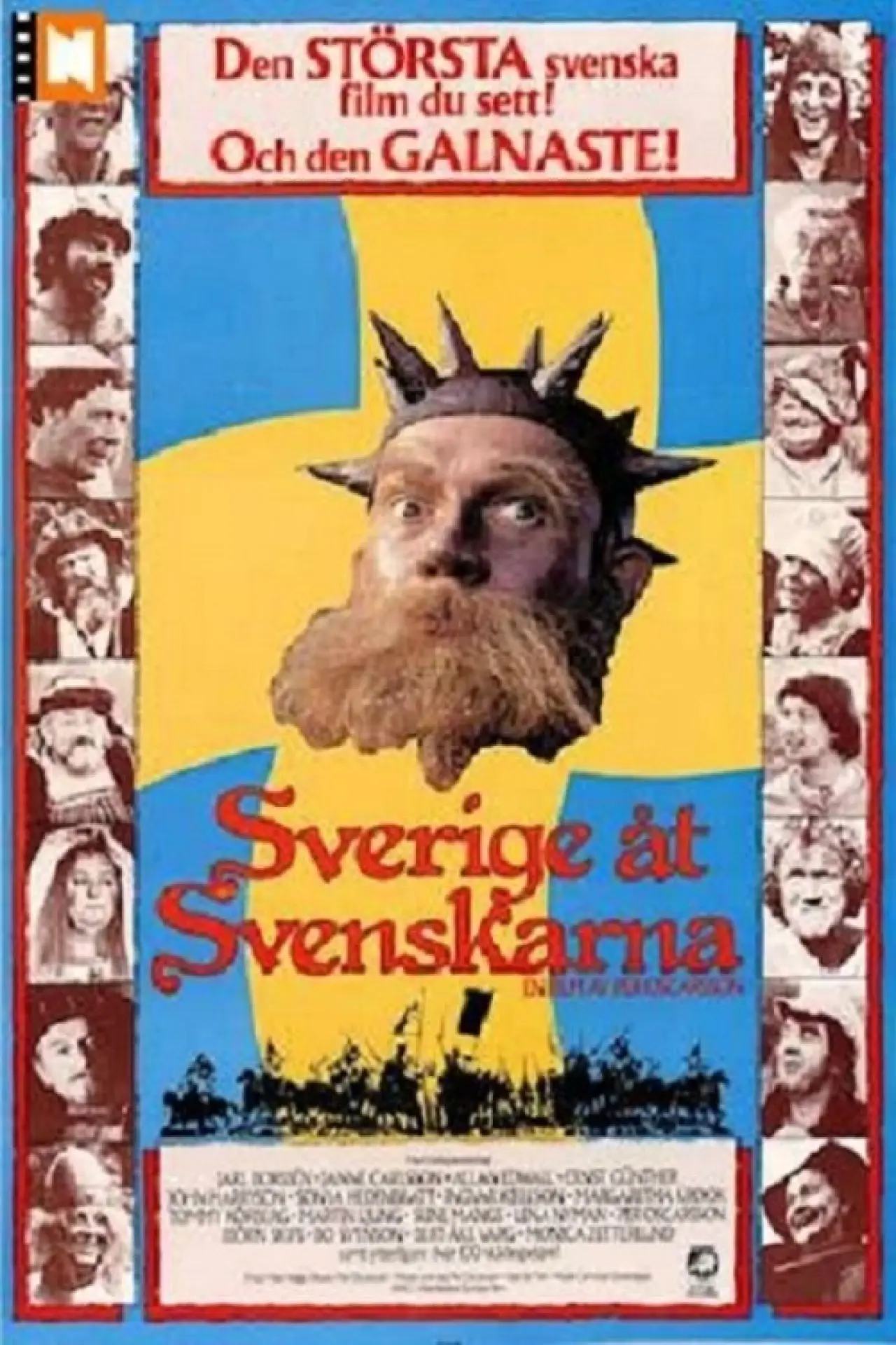 Plakat filmowy "Sverige åt svenskarna"