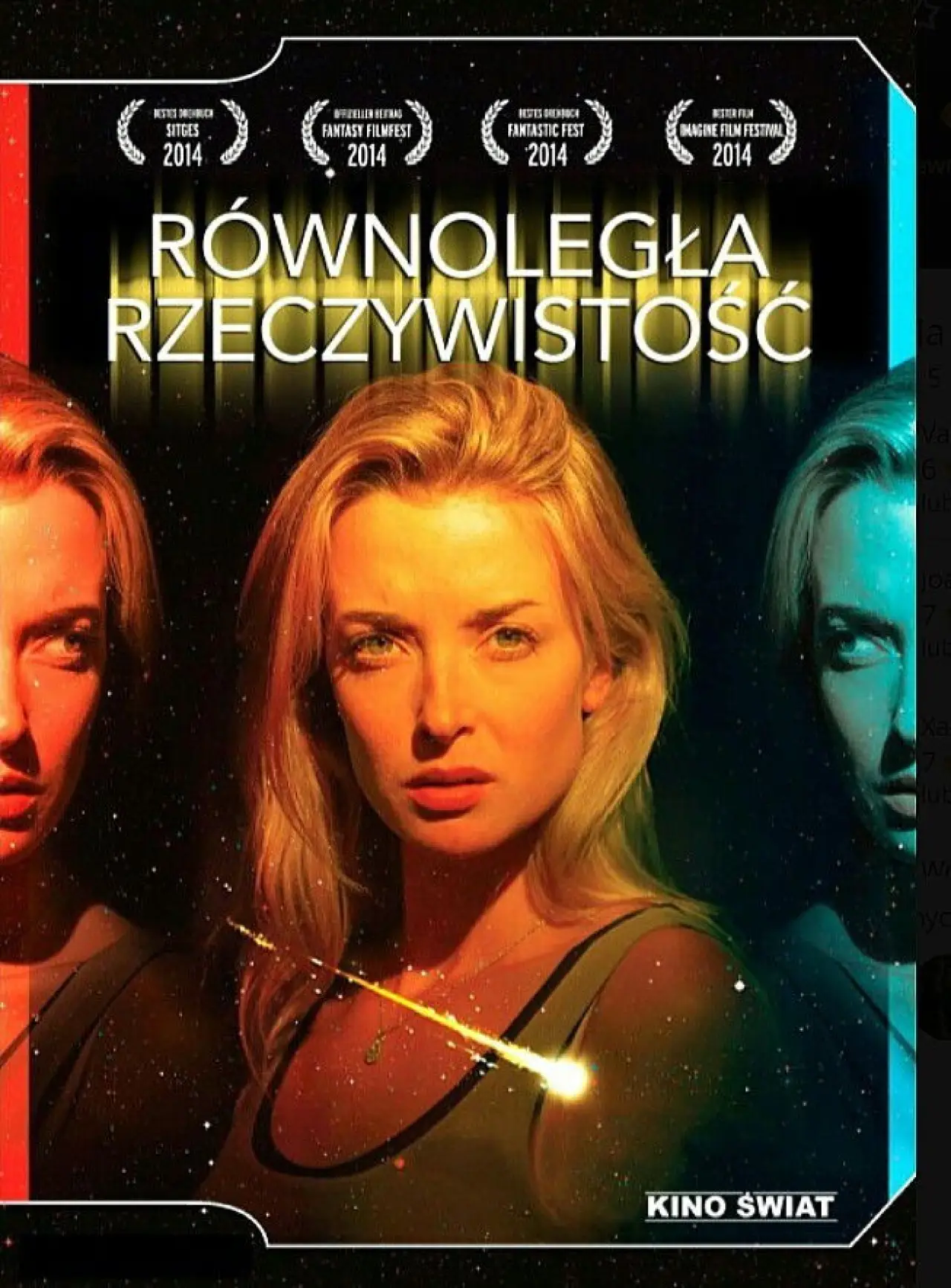 Plakat filmowy "Równoległa rzeczywistość"